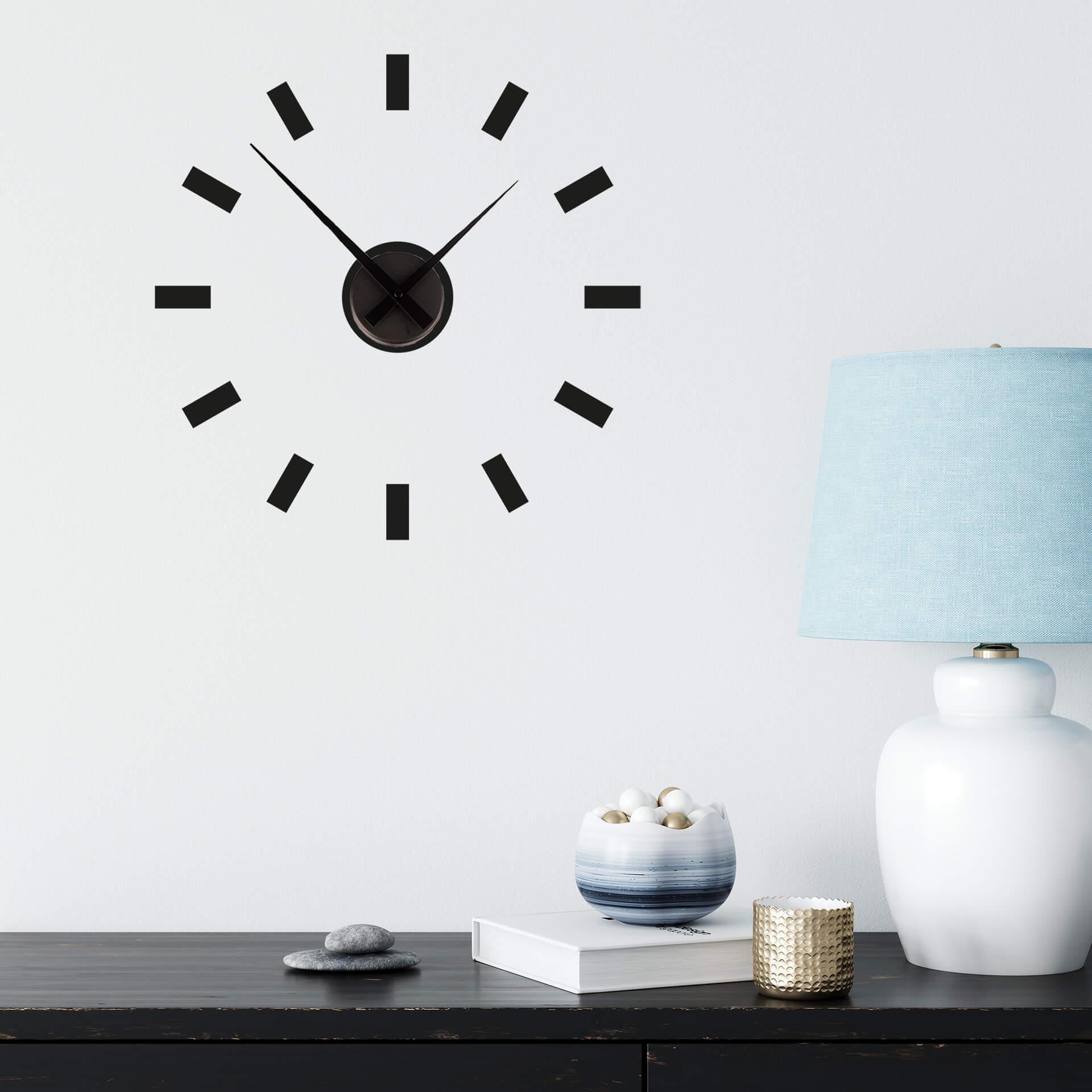 Adesivo murale Linee + Orologio