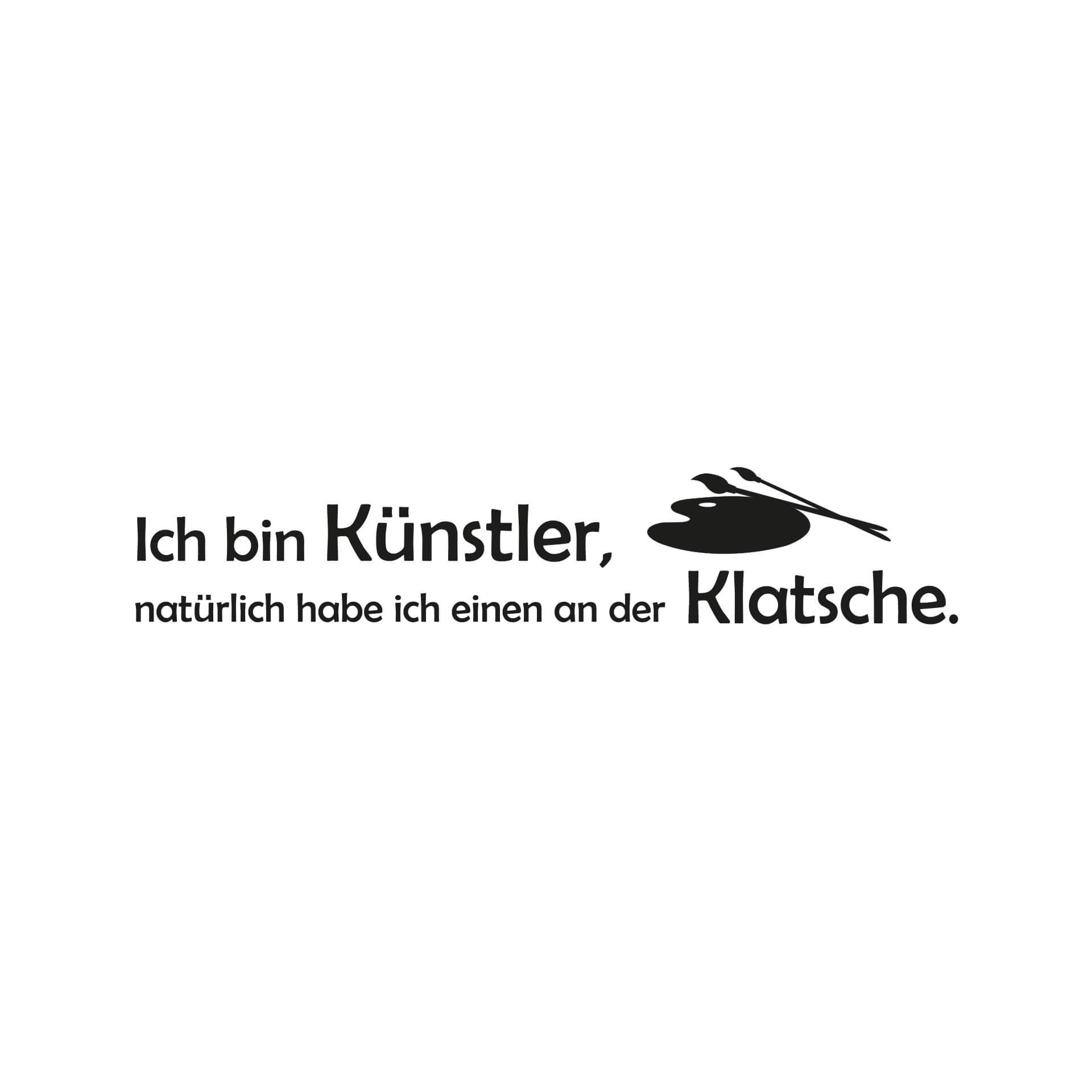 Wandtattoo Ich bin Künstler...