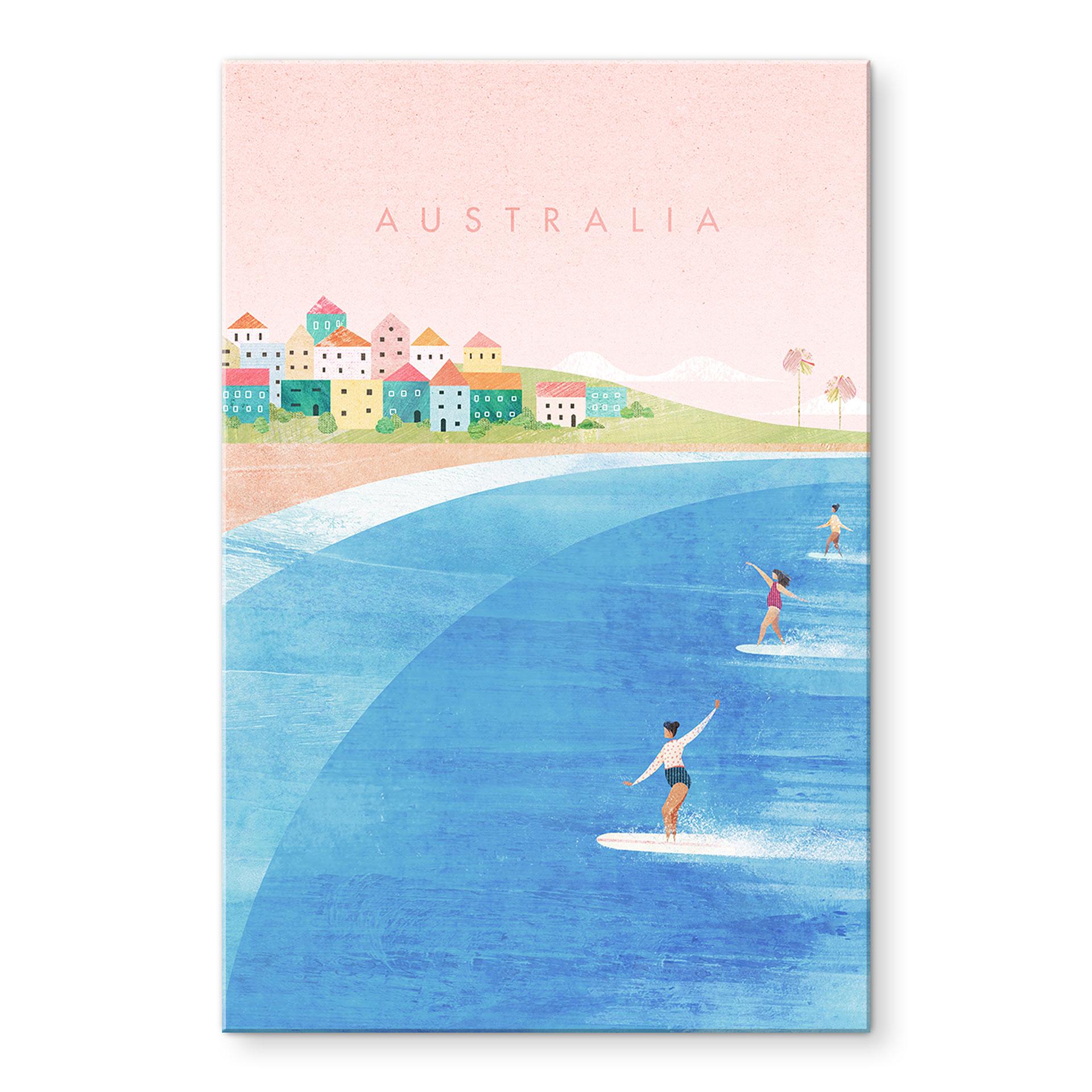 Akrylbillede Surfing på Australiens kyst - Rivers