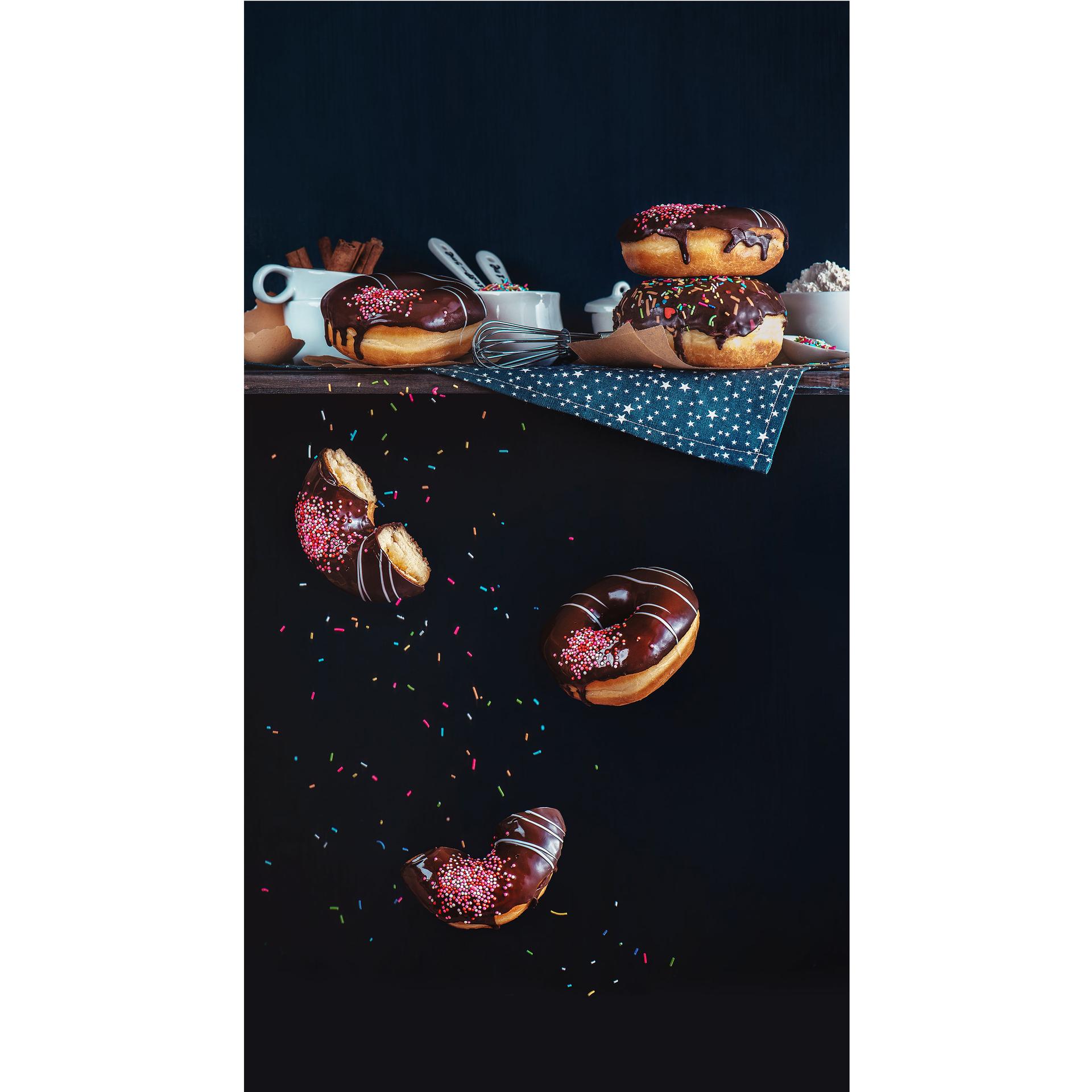 Fototapete Belenko - Donuts from the top