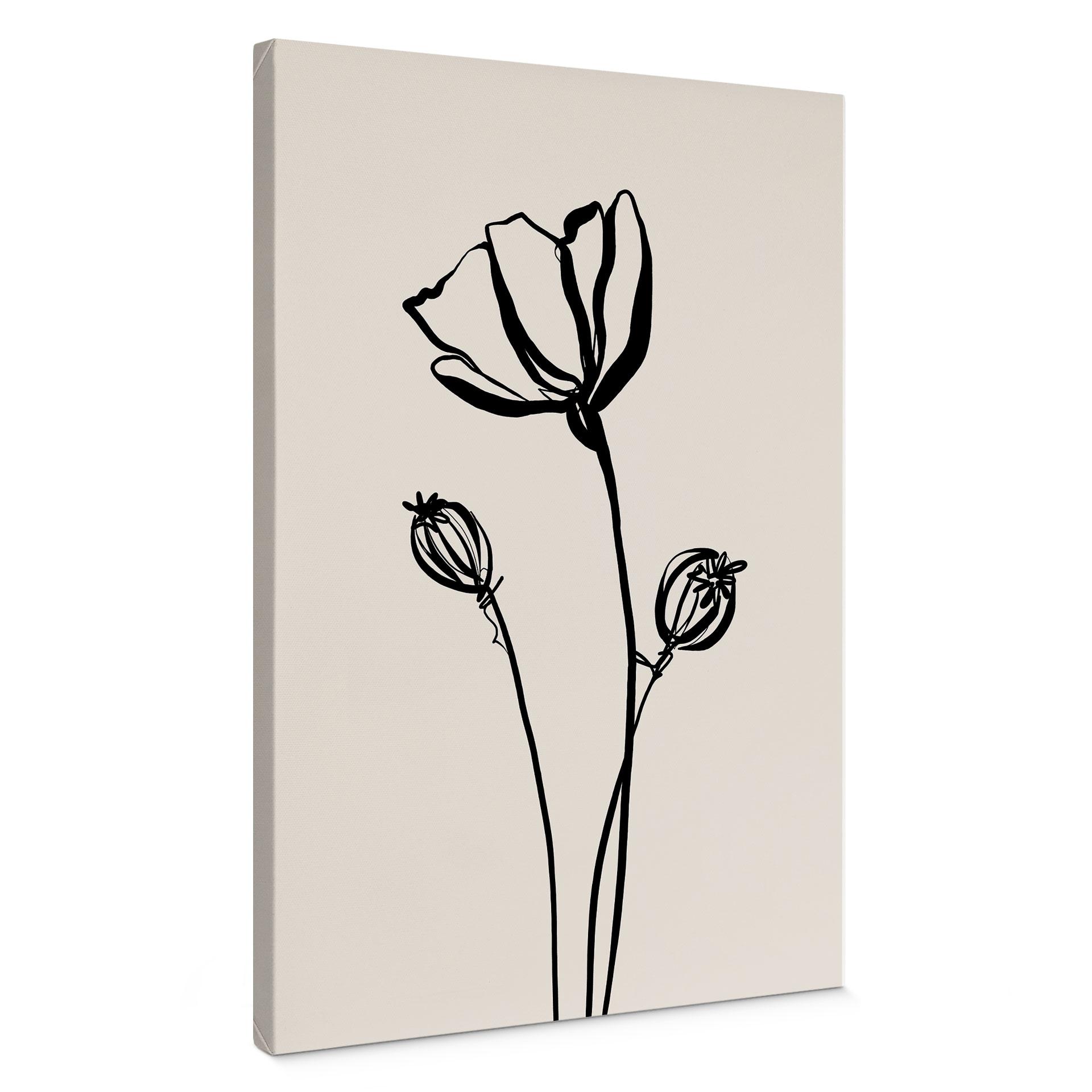 Lienzo Line Art Poppy - Cats & Dotz