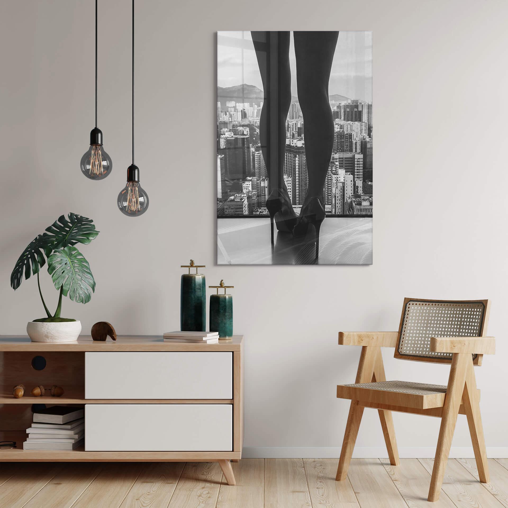 Acrylglasbild Schottstaedt - Der Stadt entkommen