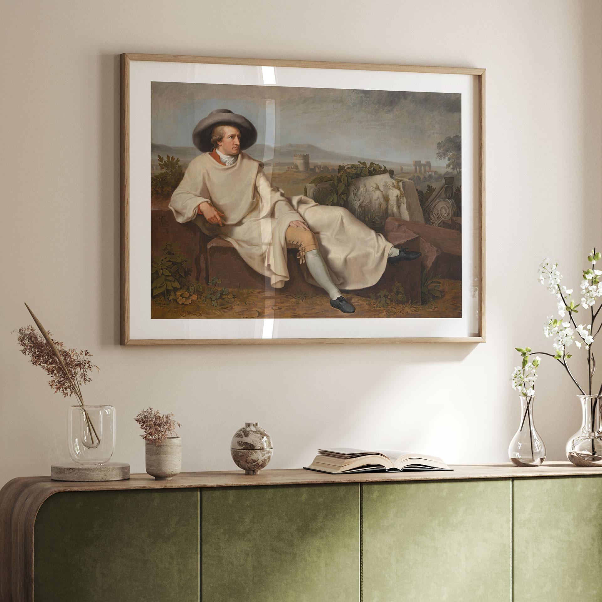 Póster Tischbein - Goethe en la campiña romana