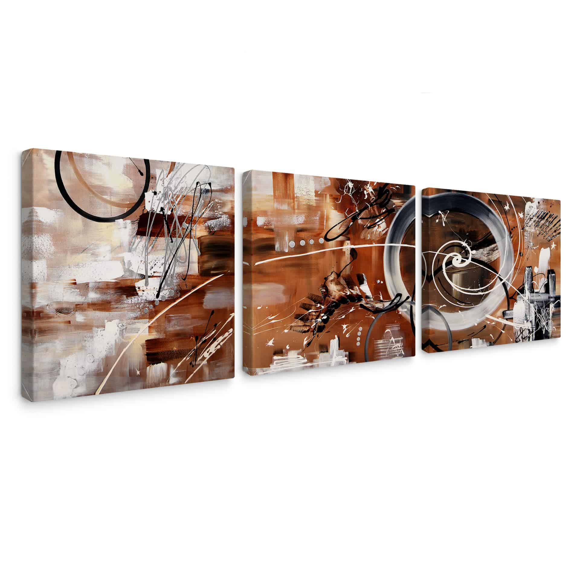 Tableau sur toile Fedrau - En cercle (3 parties)