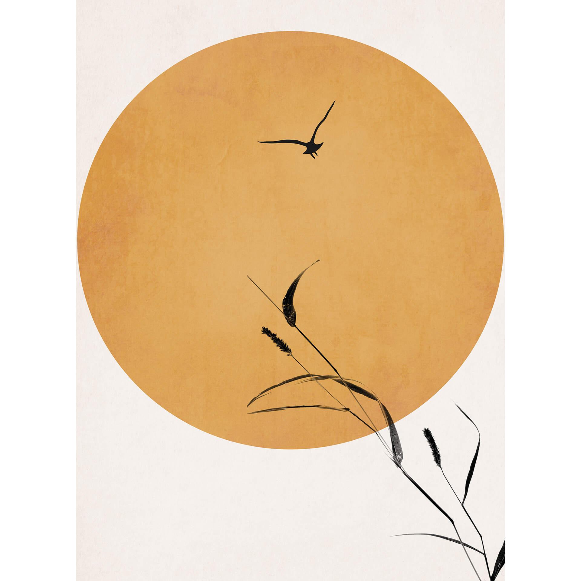Fotobehang Kubistika - Sunrise Bird
