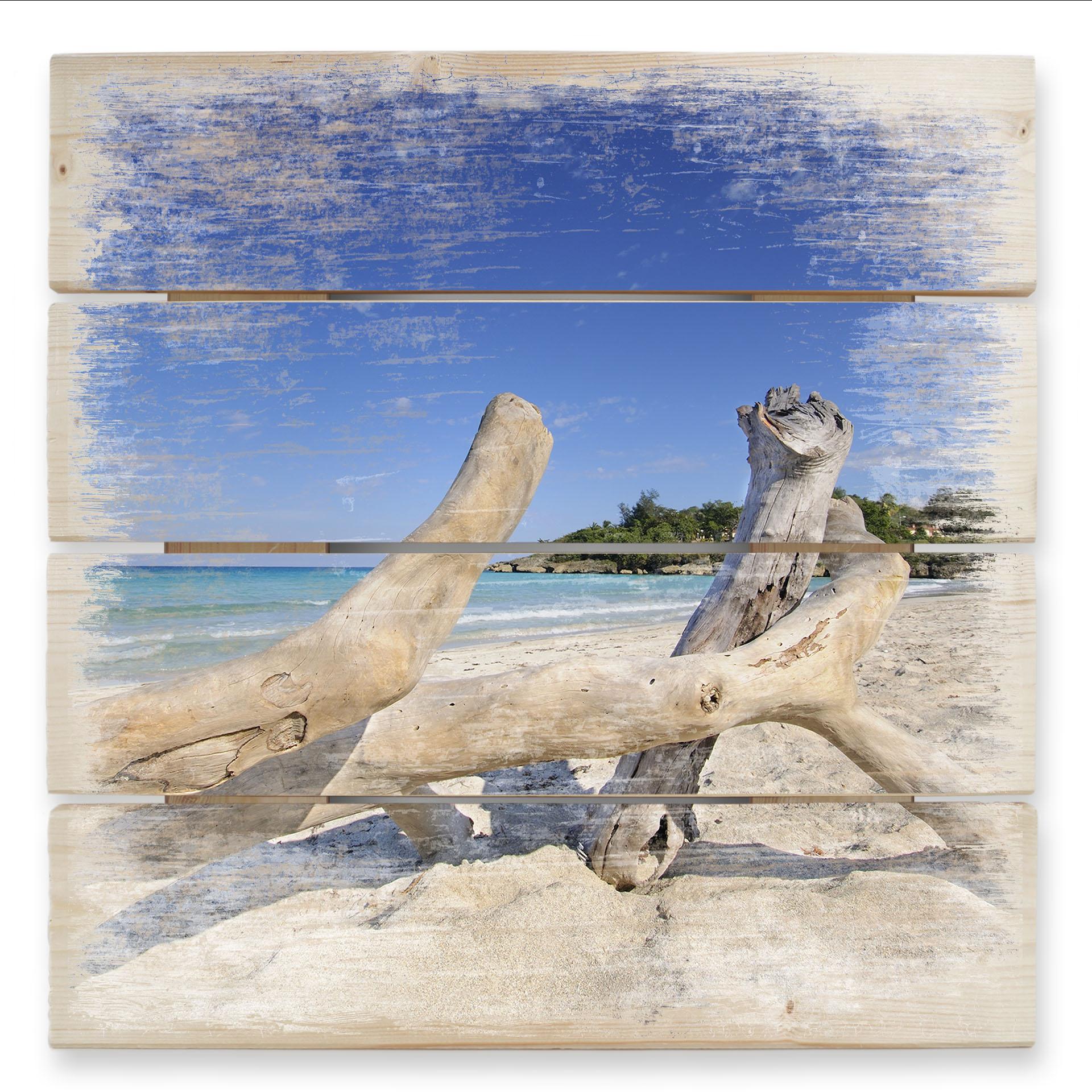 Cuadro de madera a la deriva - 40x41,5 cm