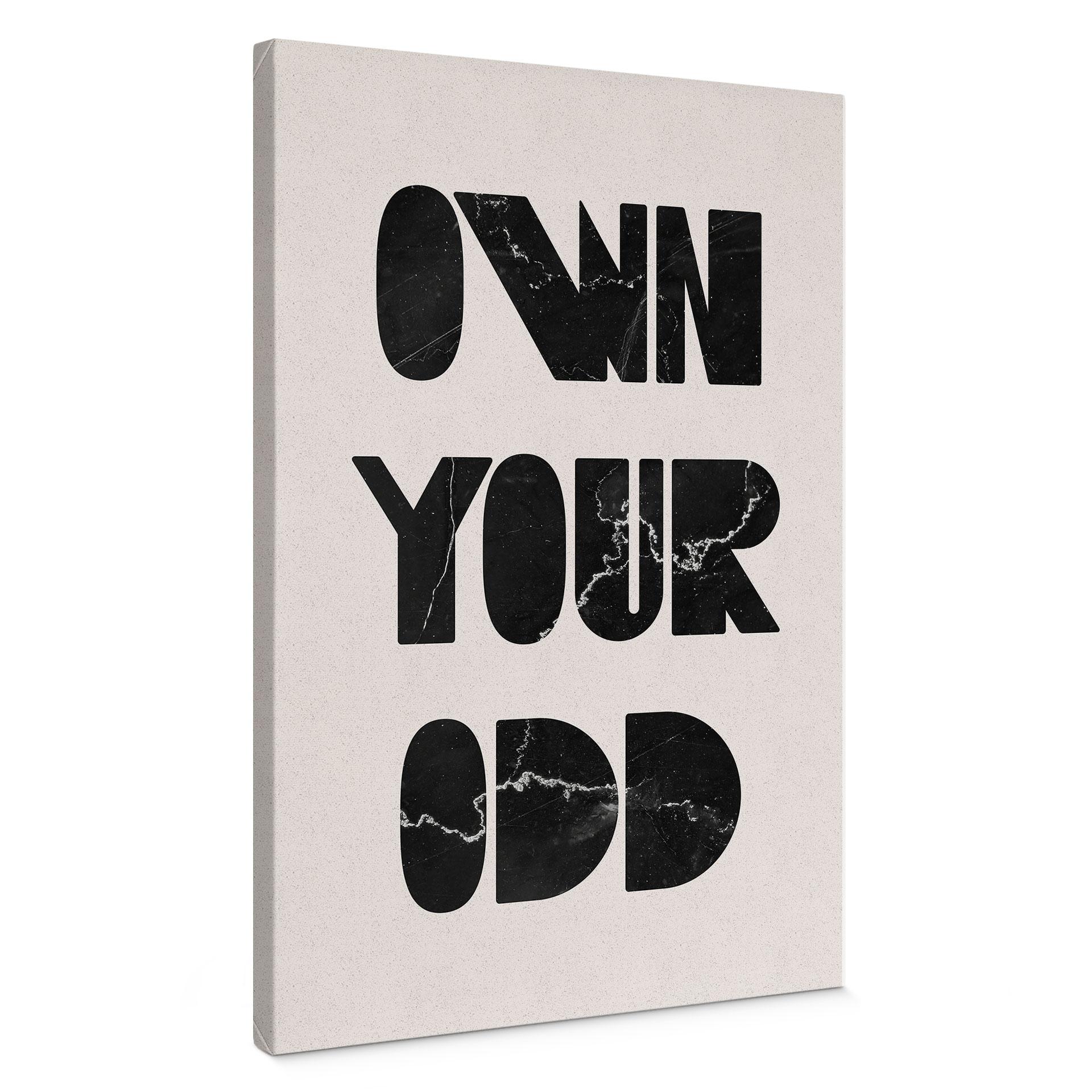 Canvasbillede Ej din odd