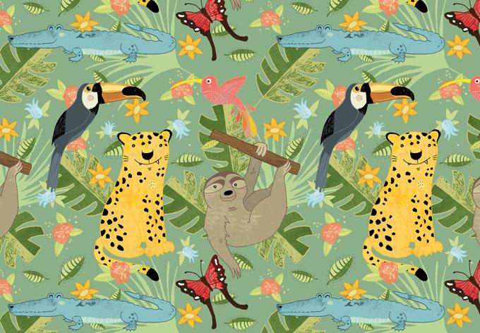 Fotobehang Loske – Jungle Avontuur