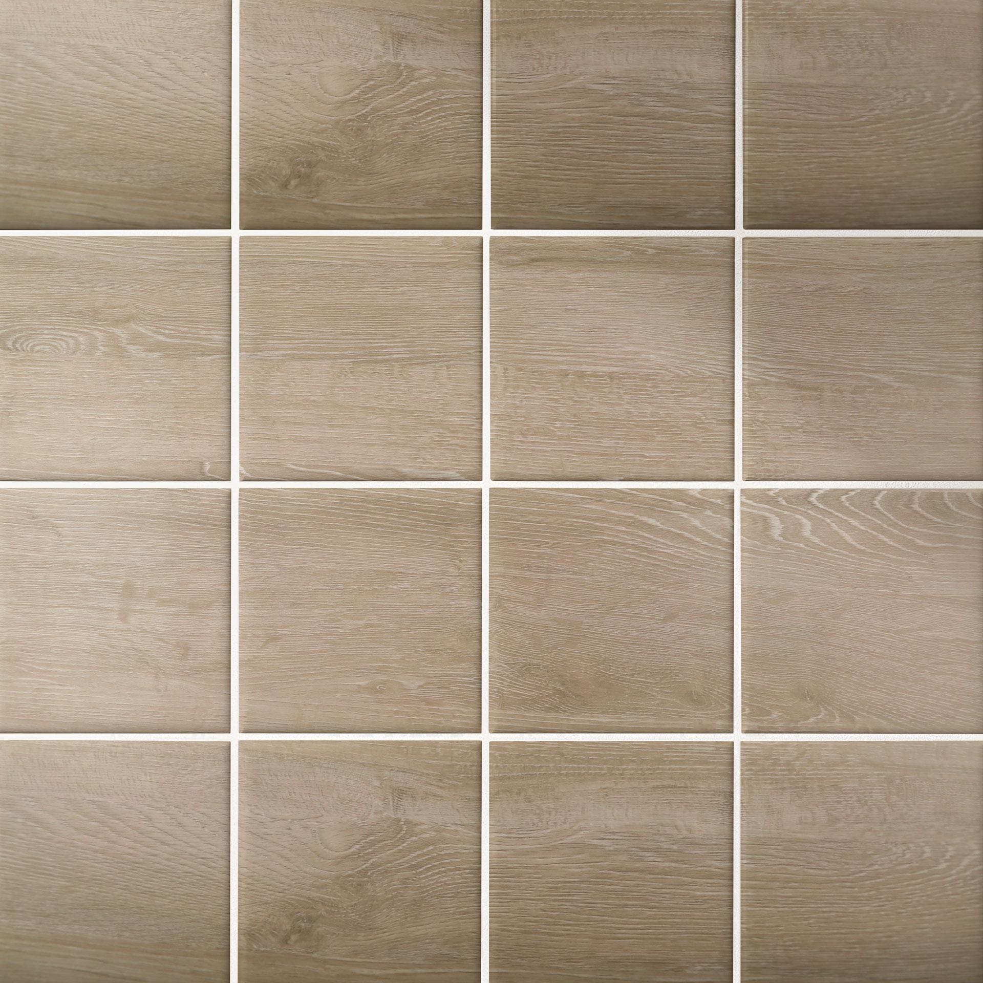 Autocollants pour carreaux chêne clair, aspect bois, film pour meubles, film pour salle de bain, crédence de cuisine