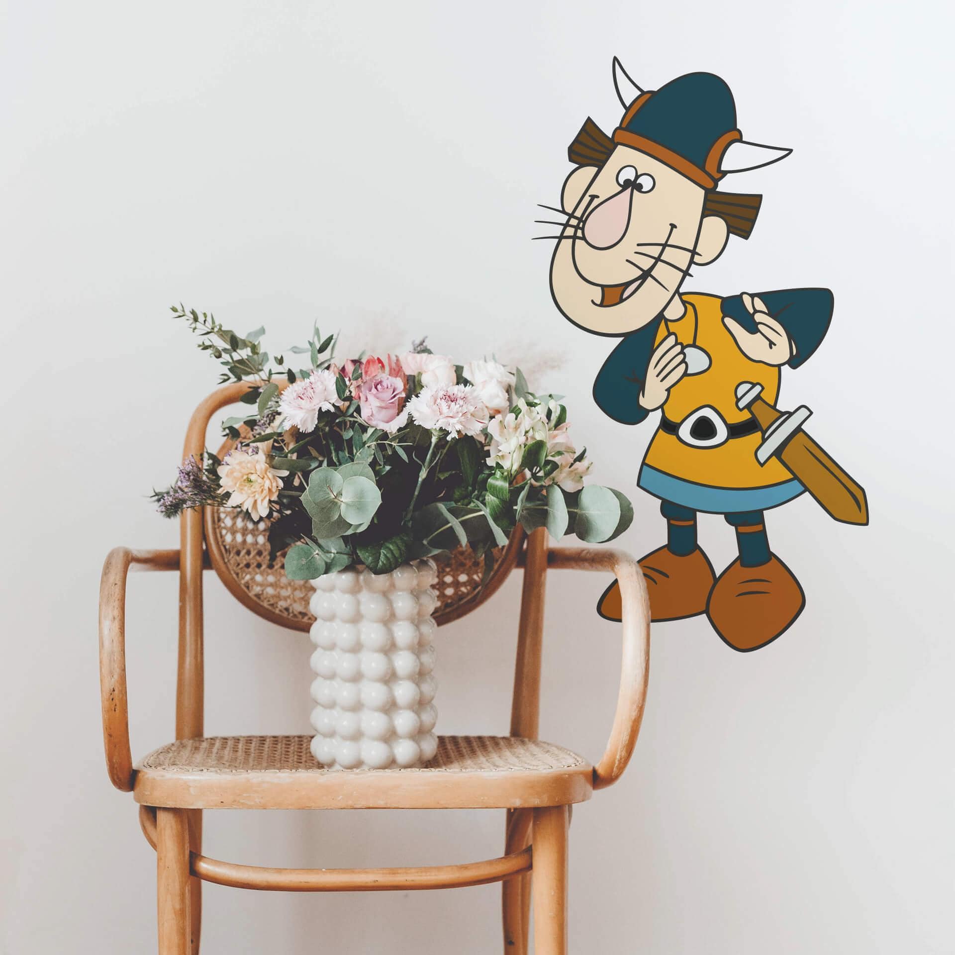 Muurstickers Gorm 2 - Wickie de Viking