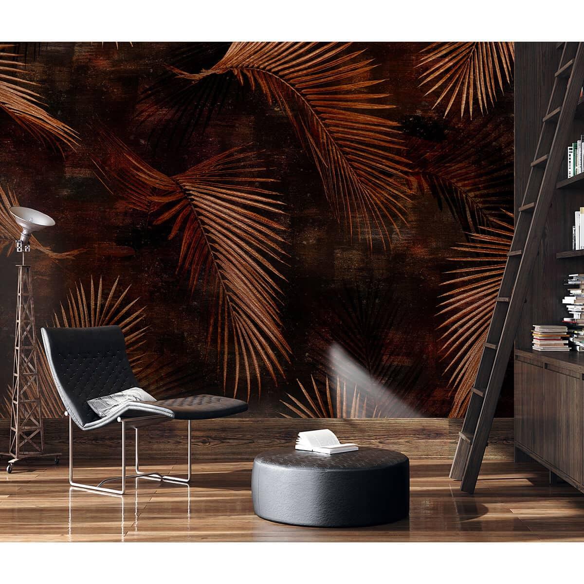 Guido Maria Kretschmer Fotobehang Art Edition Glossy Palms Bronze