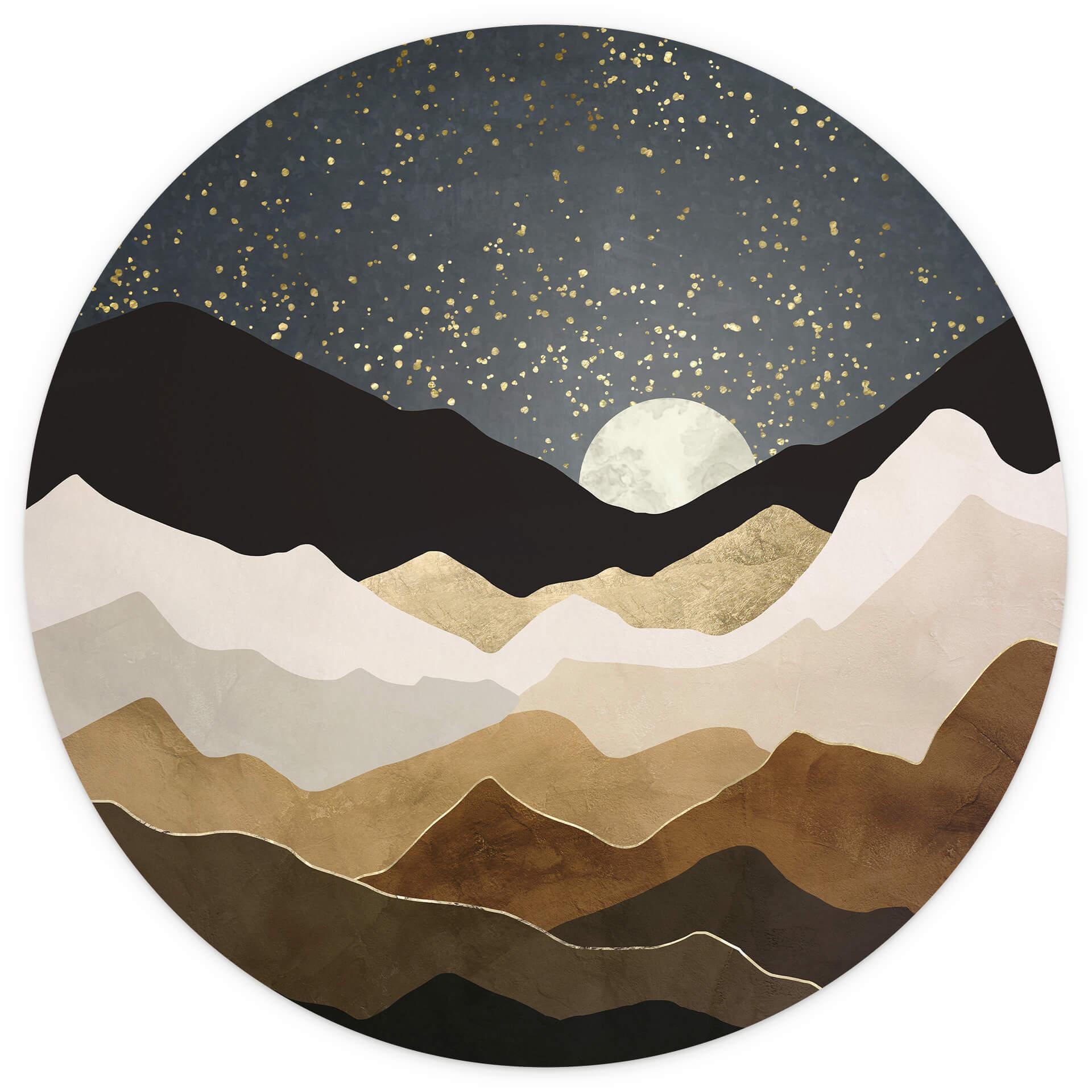 Behangcirkel SpaceFrog Designs - Gouden Sterren - vliesbehang/zelfklevend vliesbehang