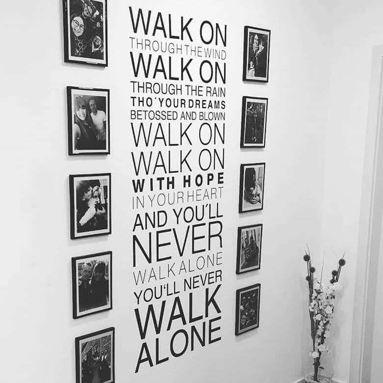 Wallsticker - You will never walk alone