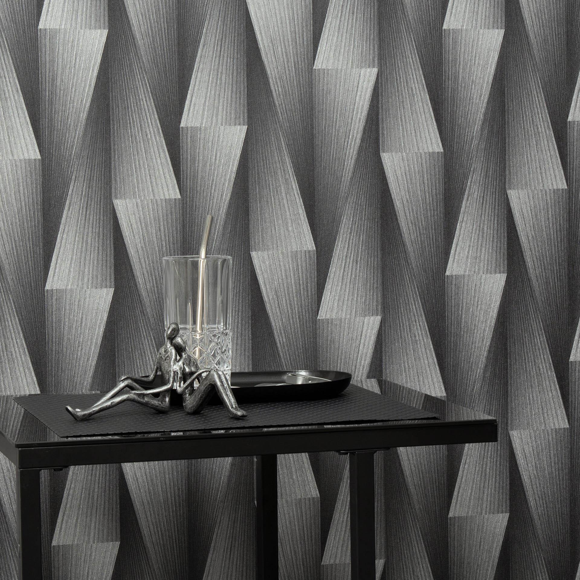 Guido Maria Kretschmer grafisk tapet Shift Fashion for Walls 5 silver