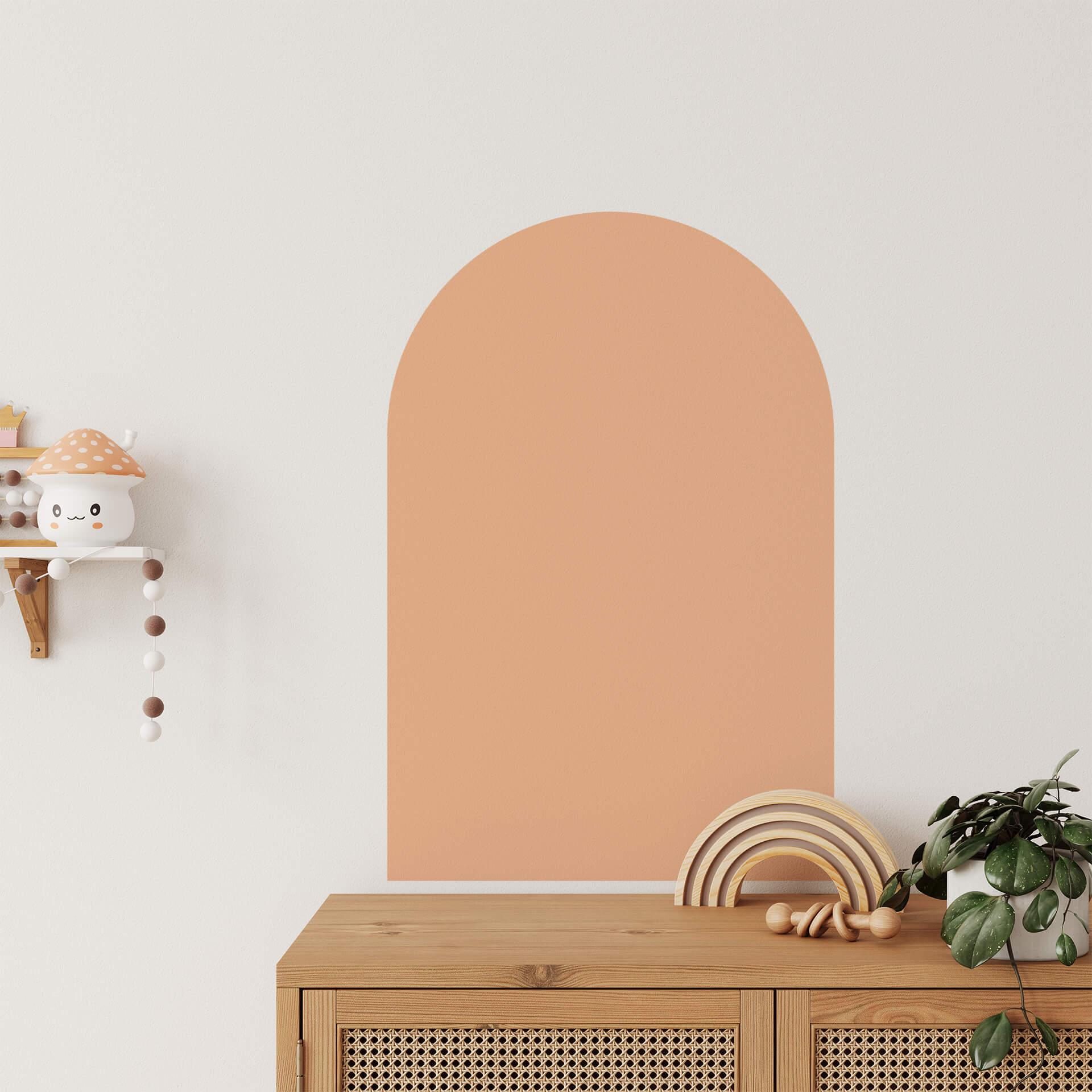 Wall Sticker  Rund bue ferskenfarvet