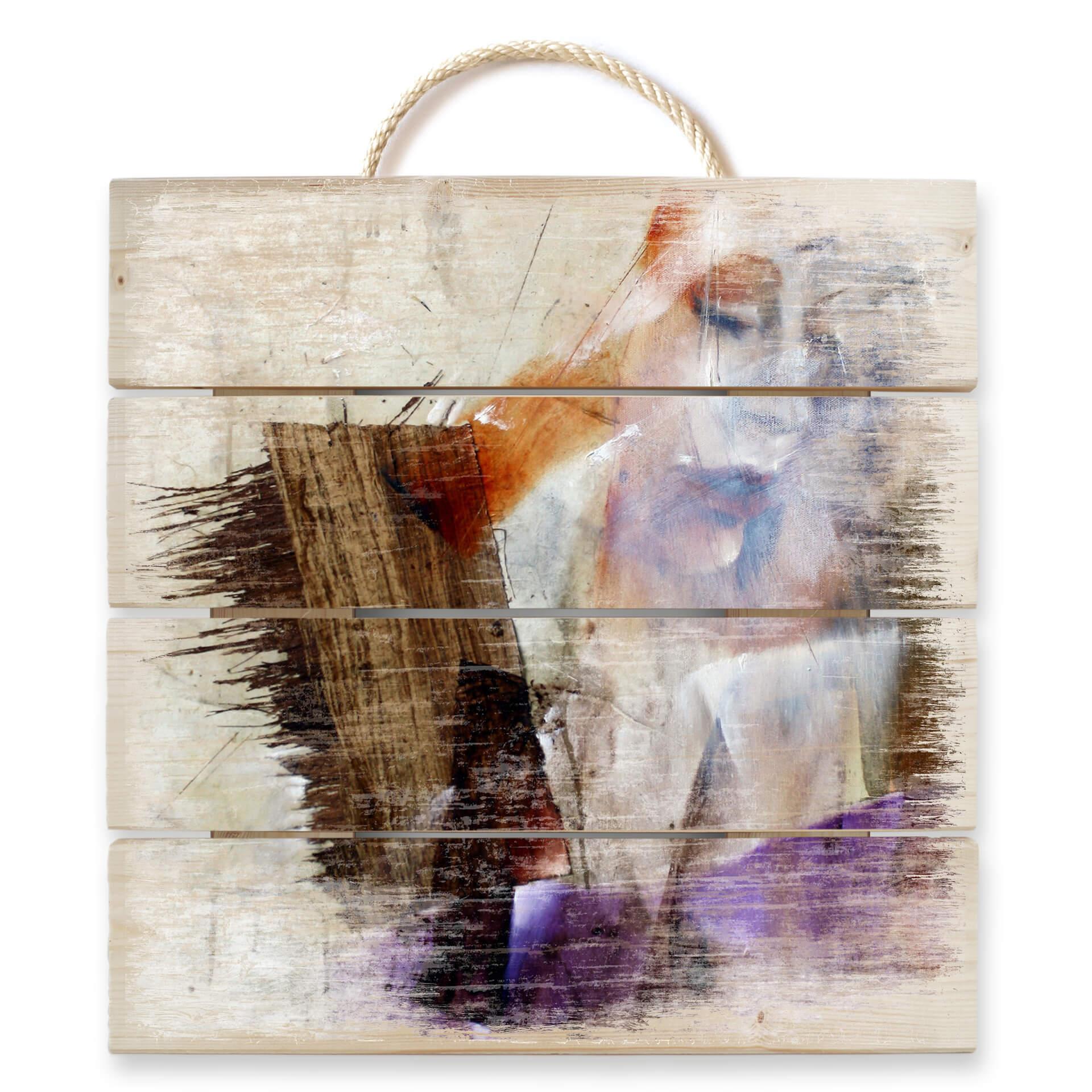 Holzbild Schmucker - Momentaufnahme - 40x41,5 cm