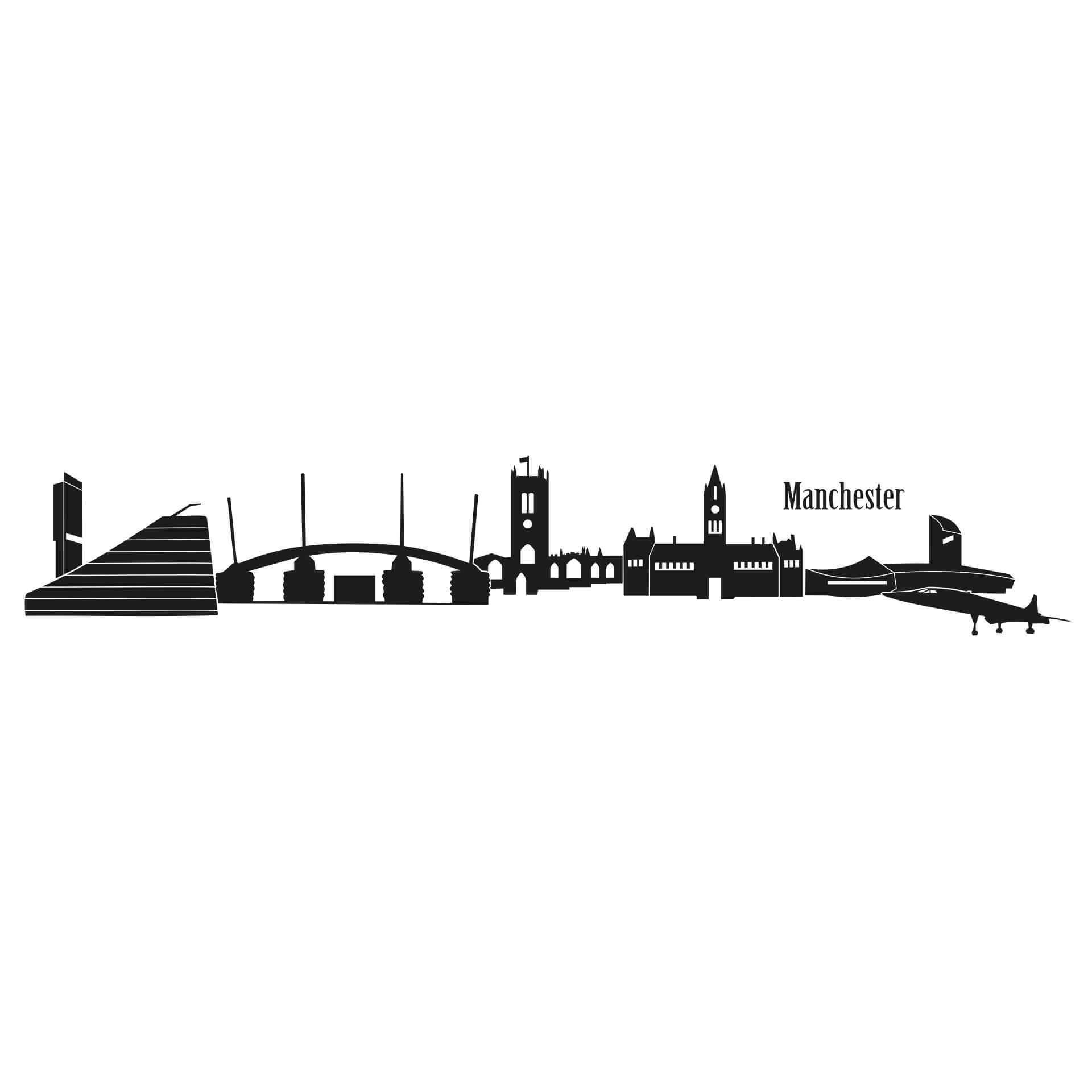 Wallsticker Manchester Skyline 1