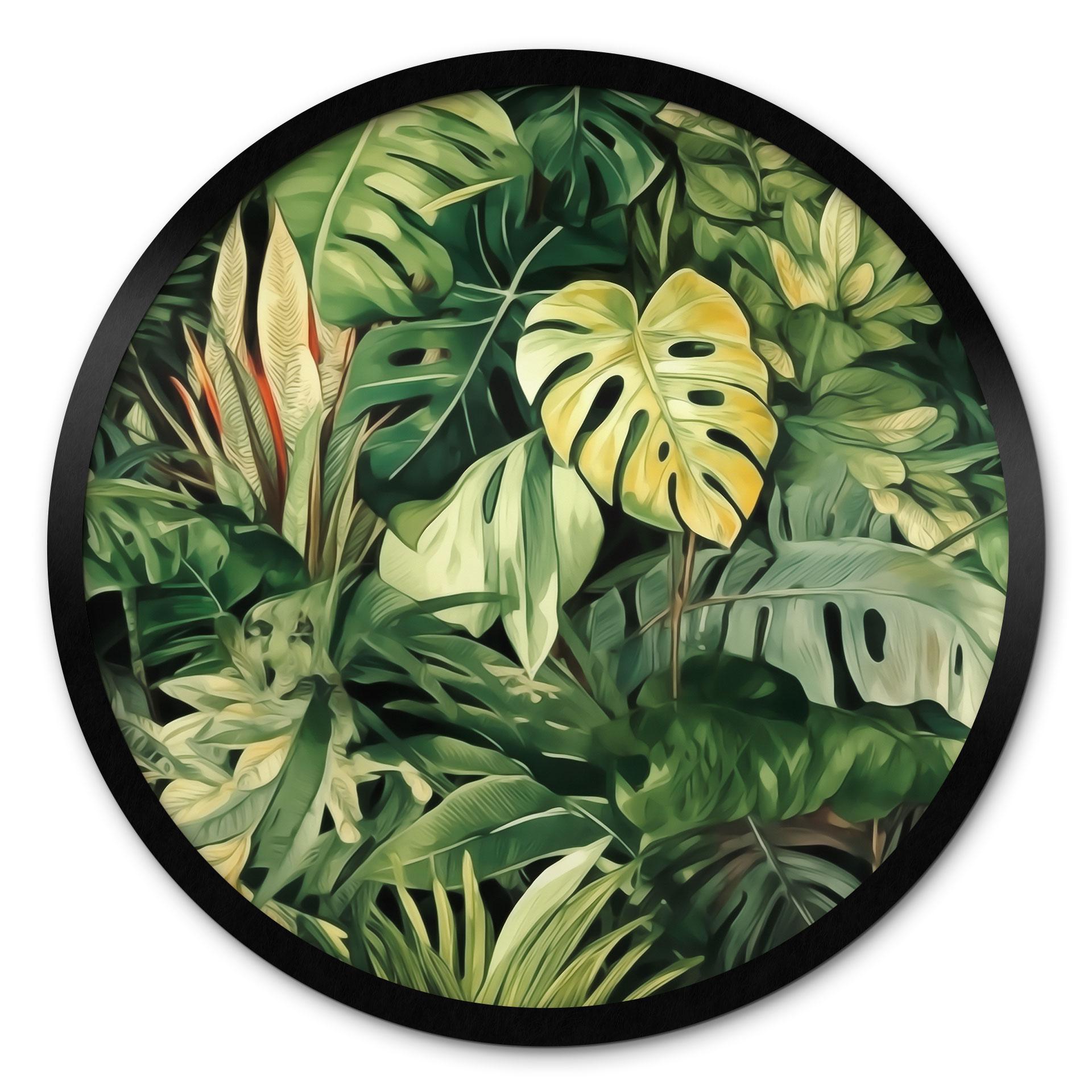 Plakat med jungleplanter - Jaszke - Round
