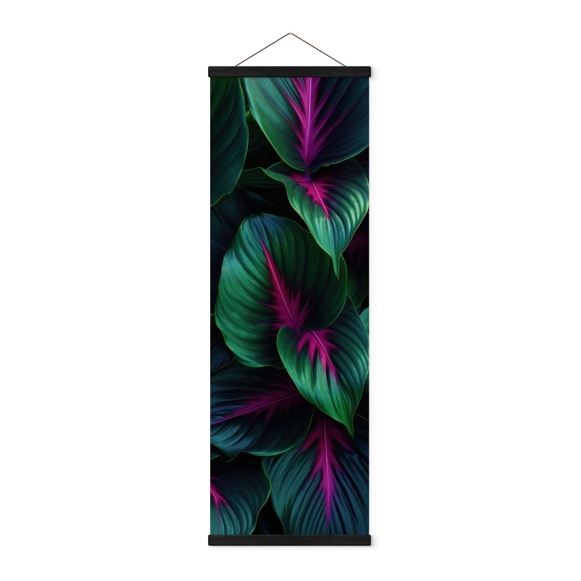 Tekstil plakat Farverige jungleplanter - Paksoylu