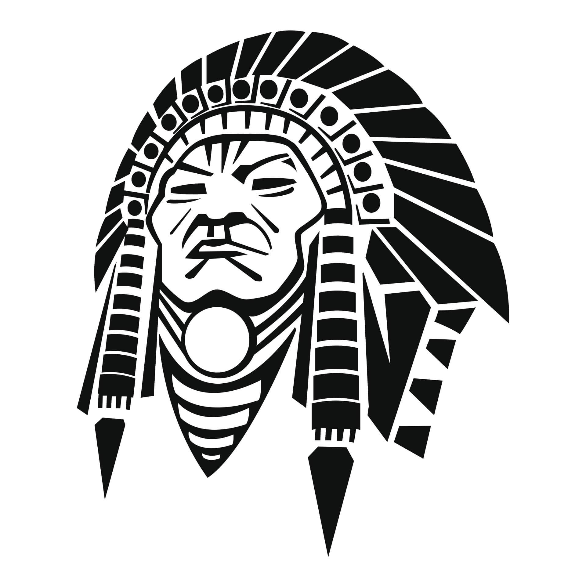 Wandtattoo Red Indian