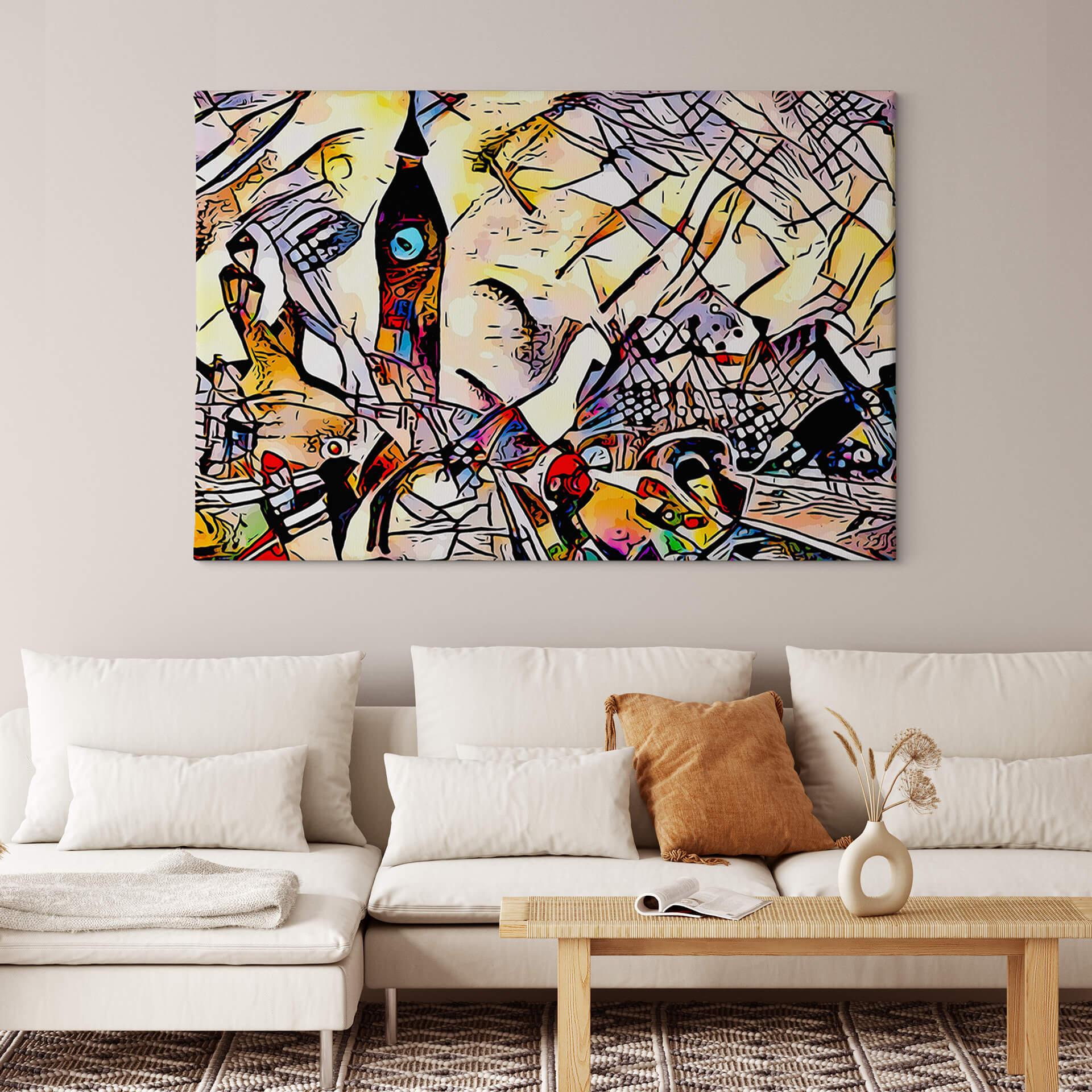 Obraz na płótnie Zamart - Kandinsky spotyka londyńskiego Big Bena