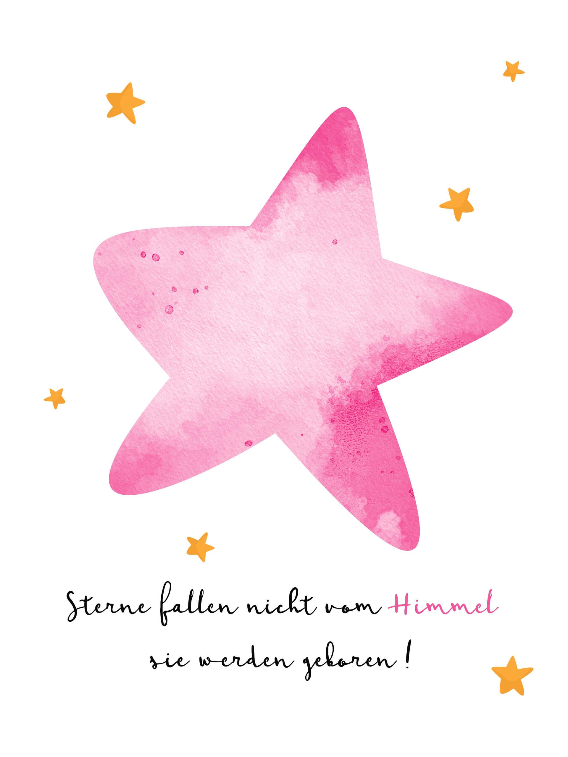 Poster Sterne + Testo personalizzato