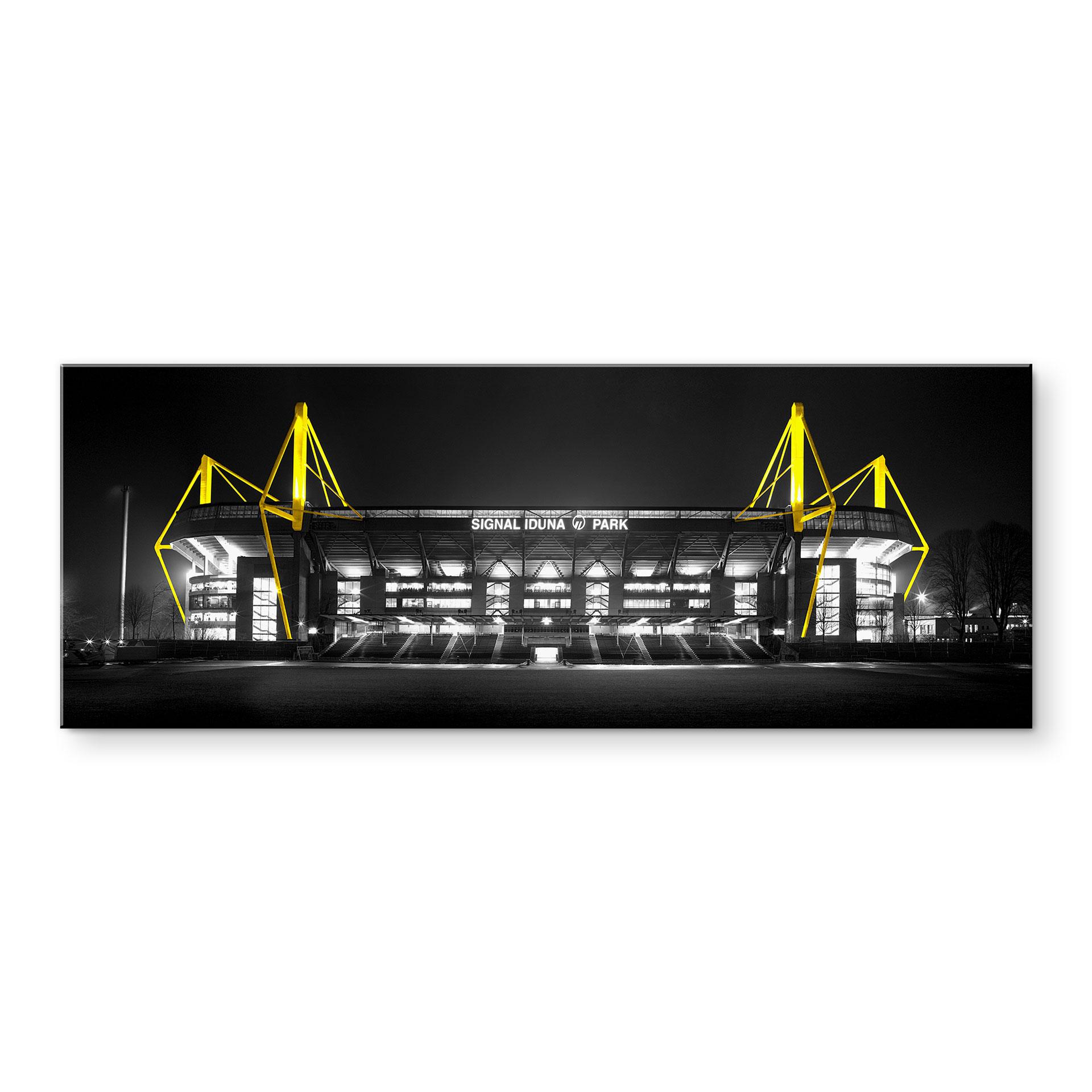 Akrylbillede stadion i Dortmund - grå