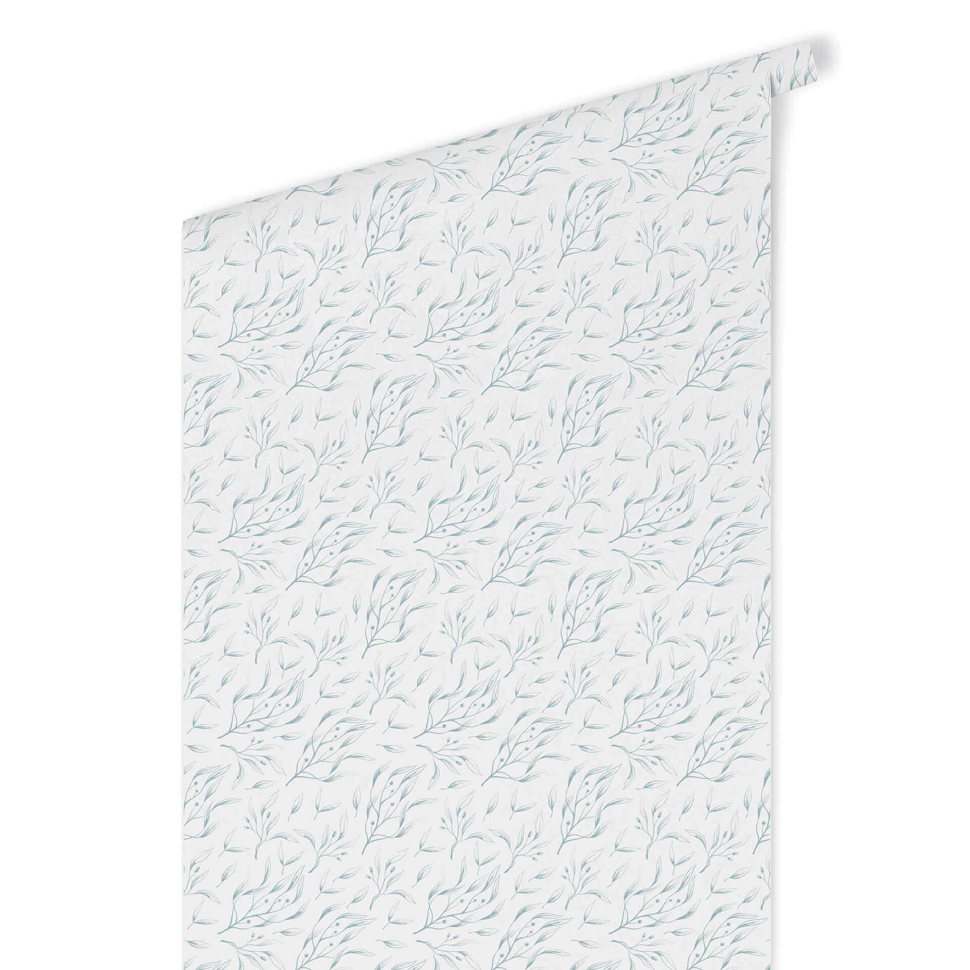 Patrooonbehang Olijventak Blauw