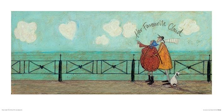 Plakat Sam Toft - Her Favourite Cloud II kunsttryk, Sam Toft (100 x 50 cm)