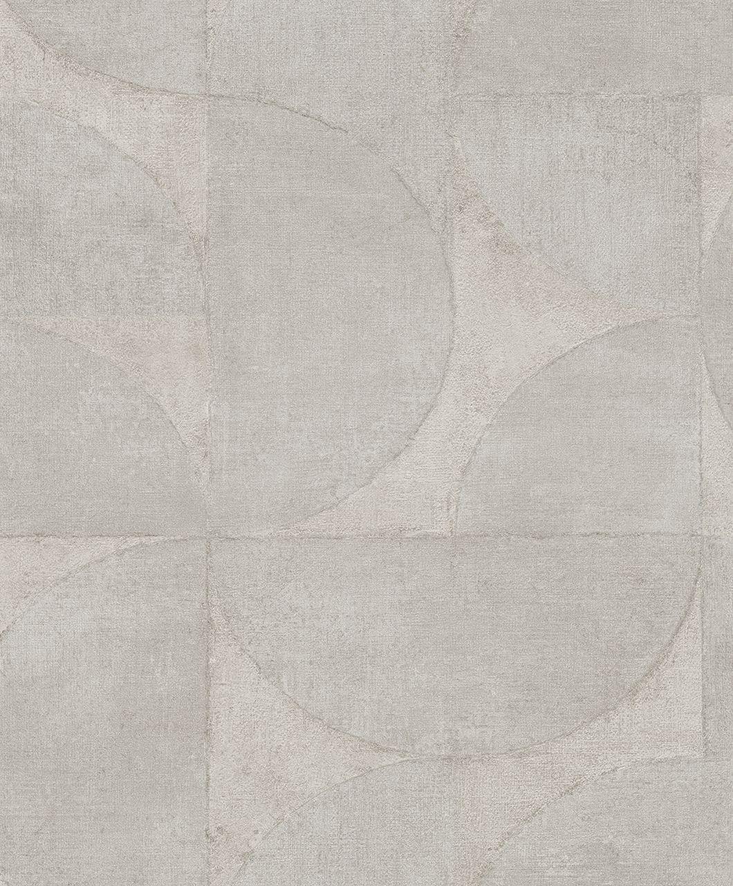 Vinyl behang, vliesbehang vintage deluxe beige, parelmoer