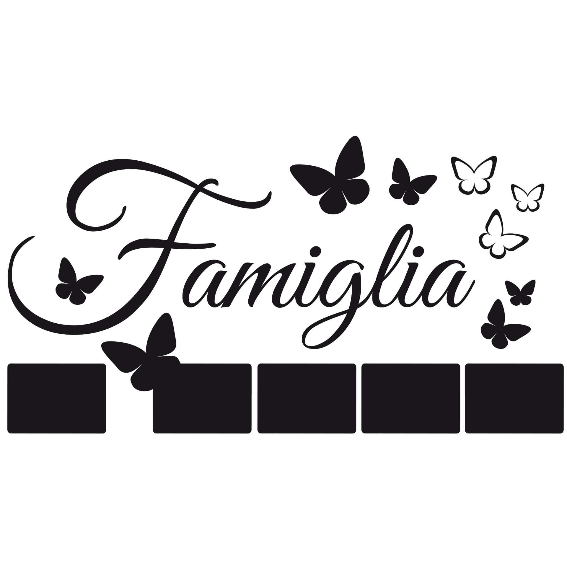 Famiglia con spazio per foto