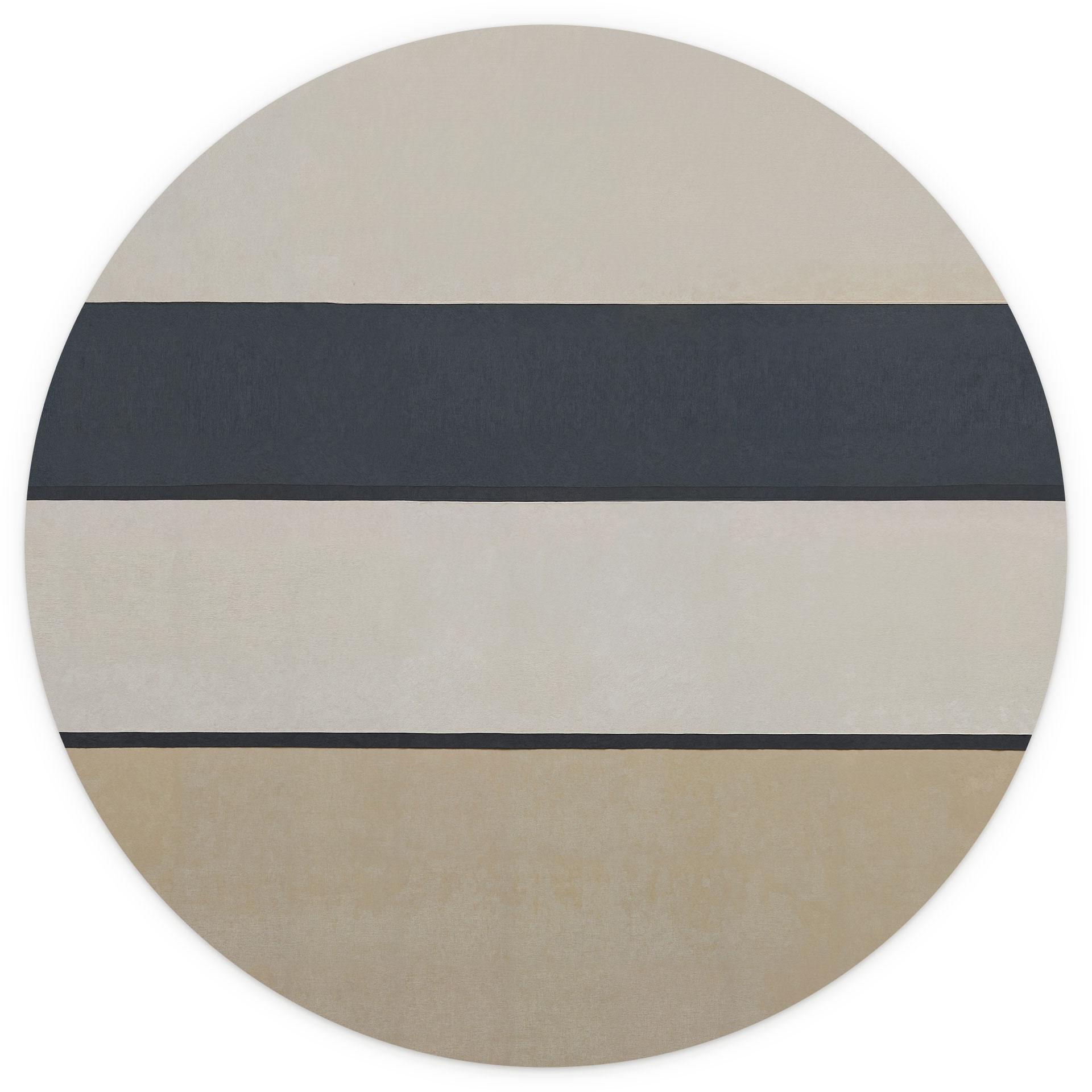 Fotobehang Agnes Field - Geometrische Vlakken - Sir Edward x Grigory Gladarev - Rond