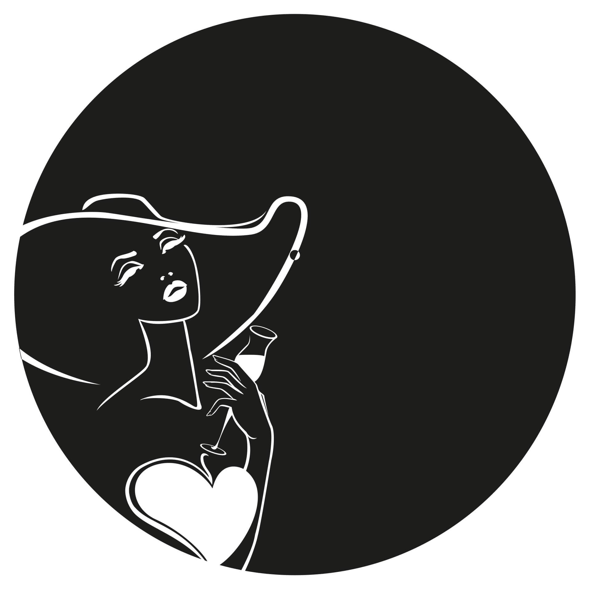 Adesivo murale - orologio diva