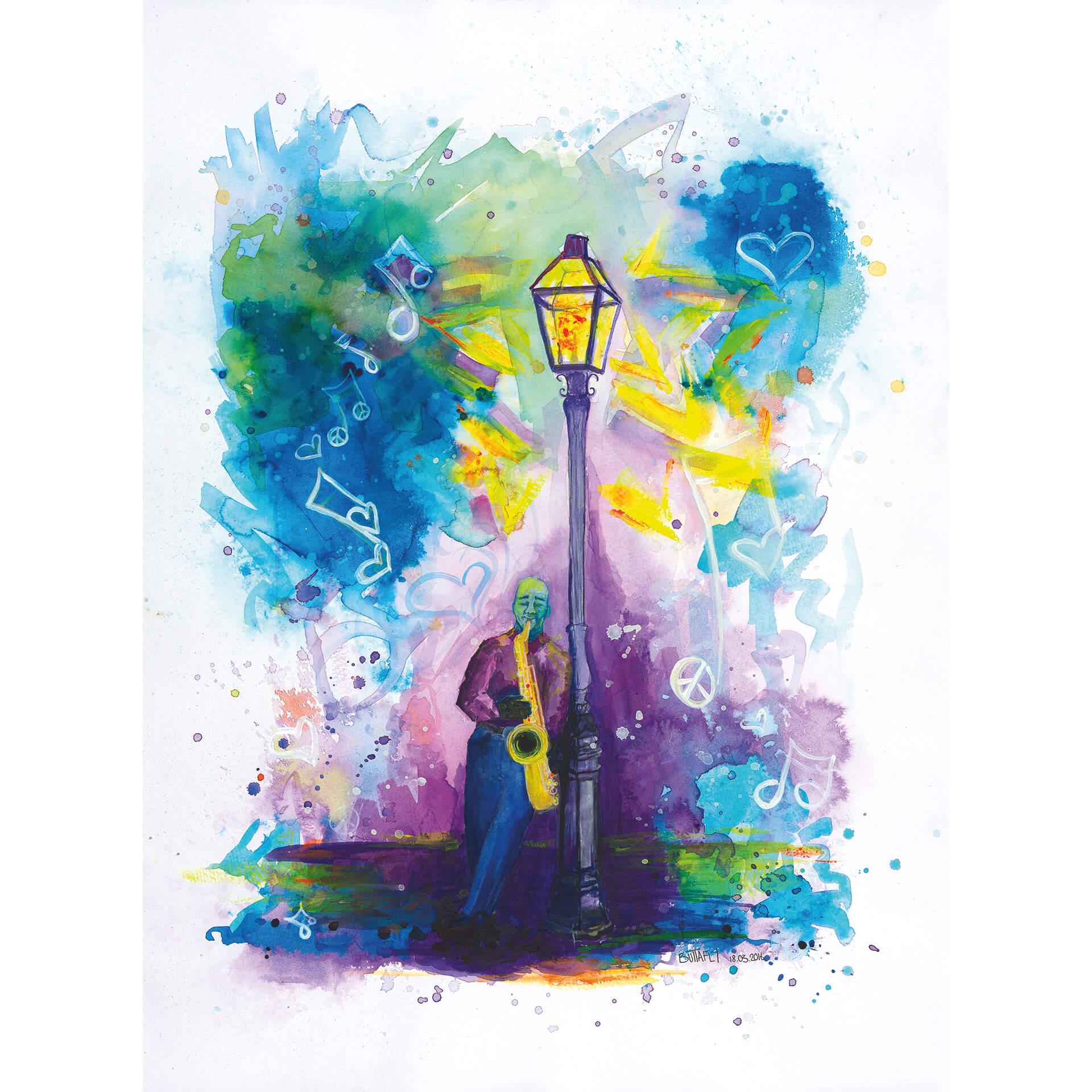 Fotobehang Buttafly - Love is in the Air - 192x260 cm