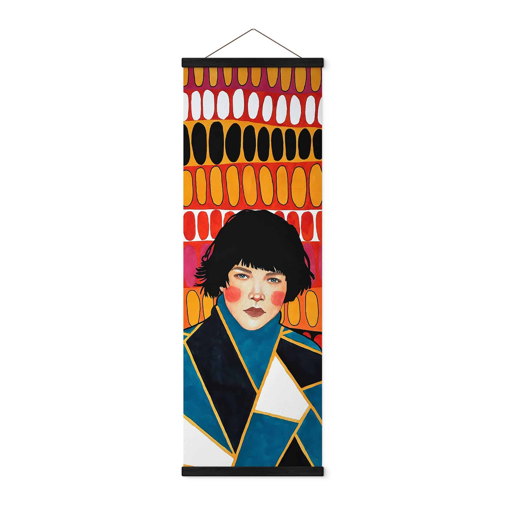 Tekstil plakat Retro Woman - Hülya
