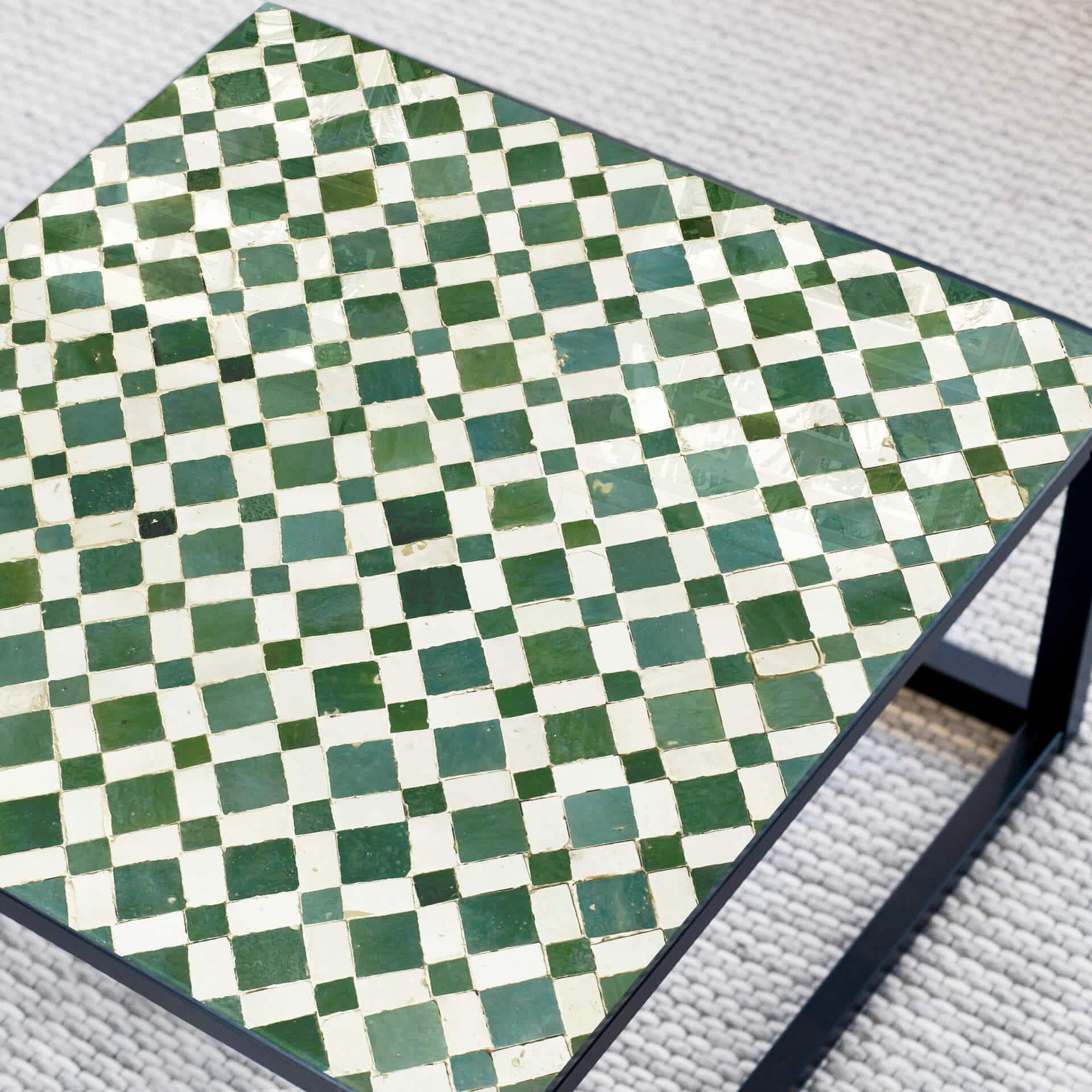 Plateau de table en verre - Mosaiques 02 - Carré