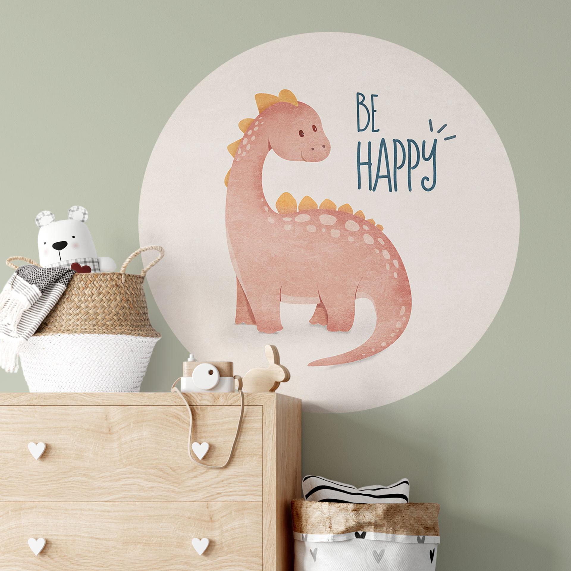 Wall Sticker Dino Be Happy - Brachiosaurus - Tunaboylu