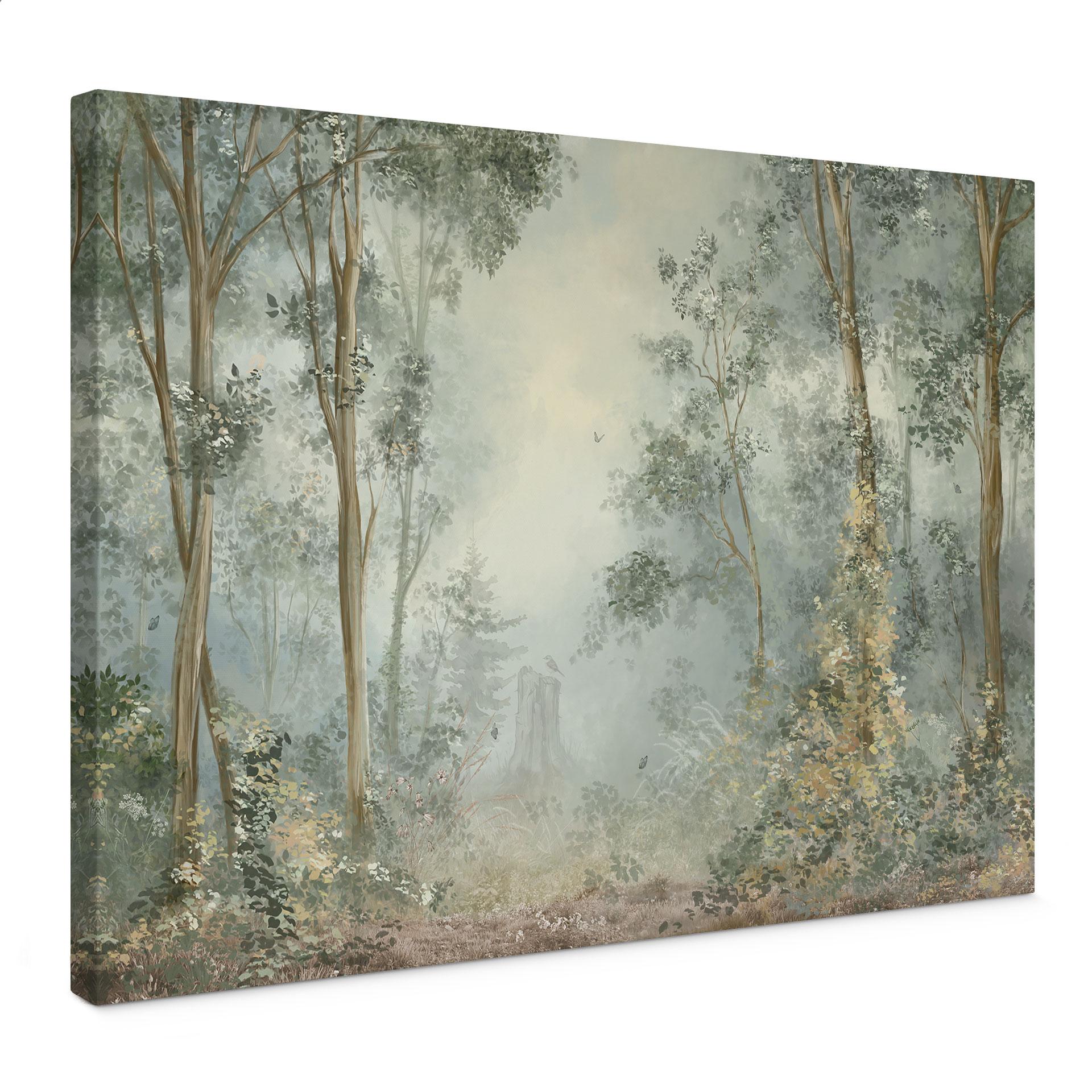 Canvas schilderij Betoverd Bos - Ms Tiff