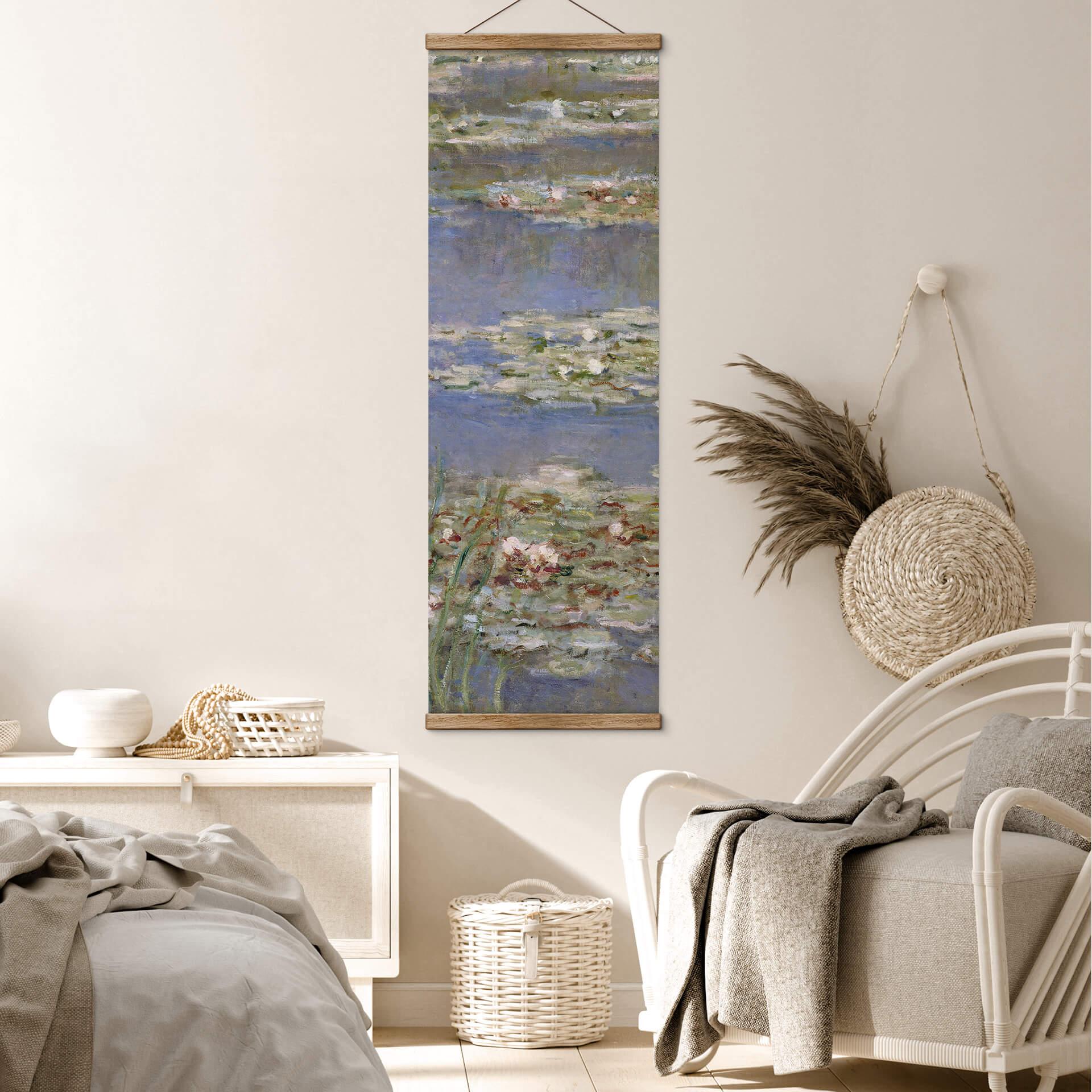Obraz tkaniny Monet - Lilie wodne 1905 - Panorama