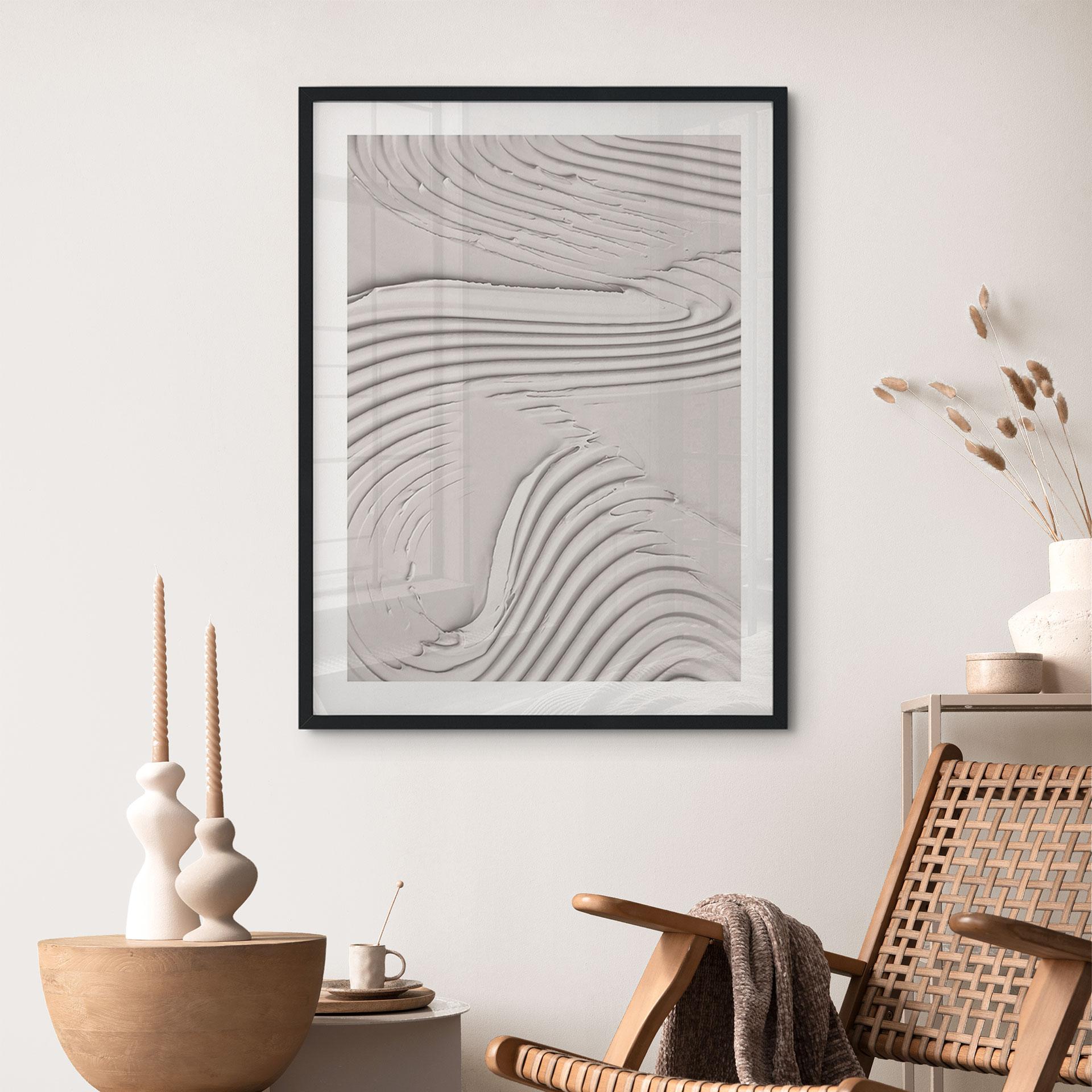 Plakat Bløde strukturer i beige - Pictufy Studio