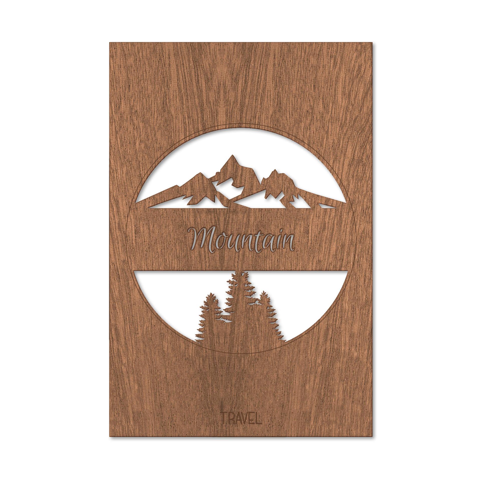 Decoro in legno - Find me outside