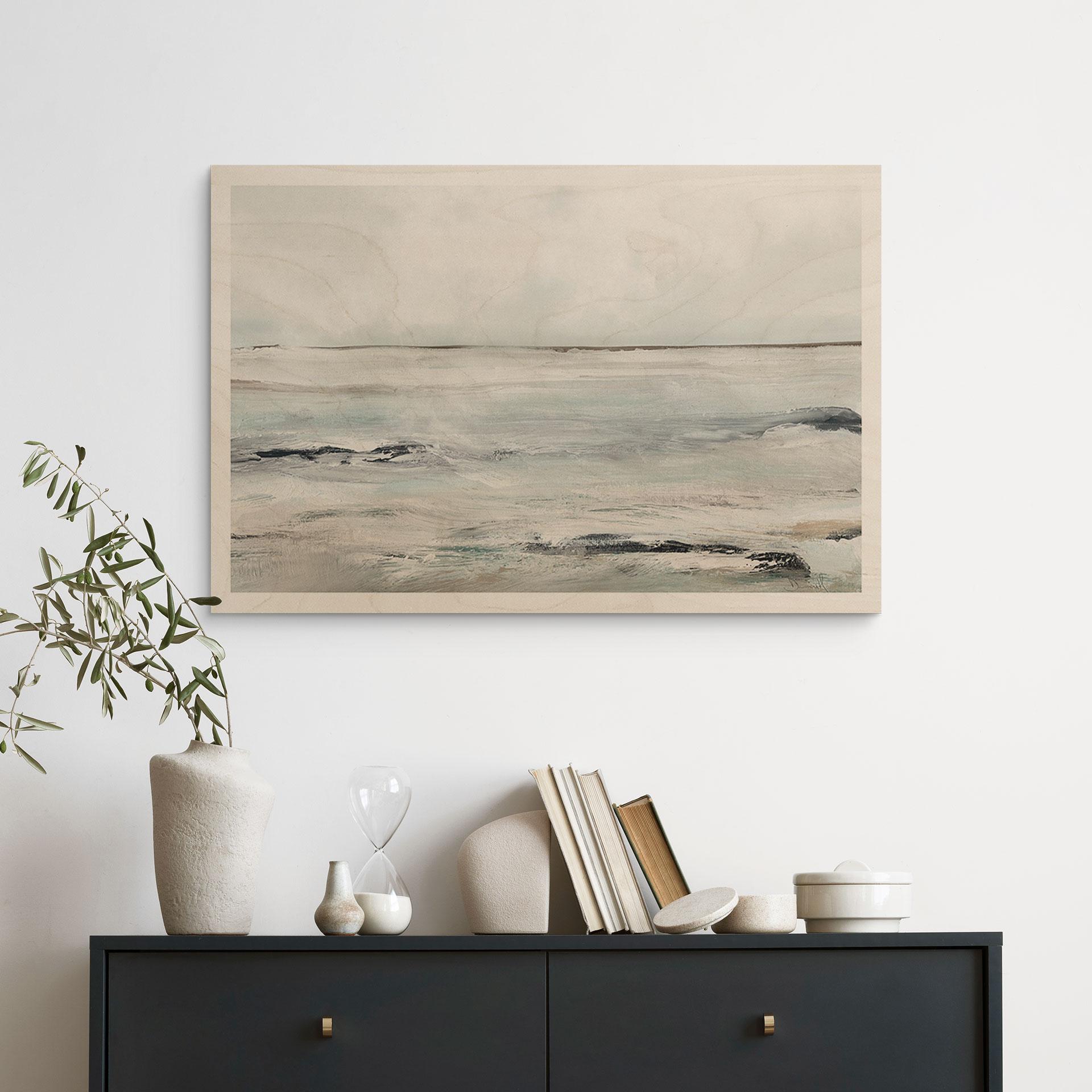 Træplakat Bølger ved Sandy Bay - Hobday