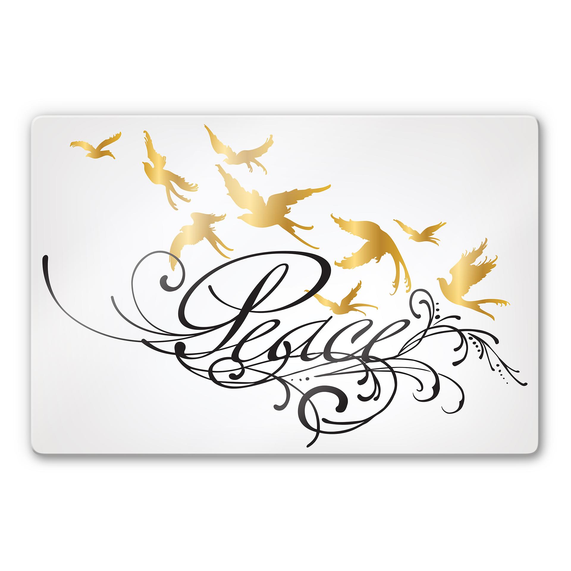 Tableau en verre - LA Ink - Peace