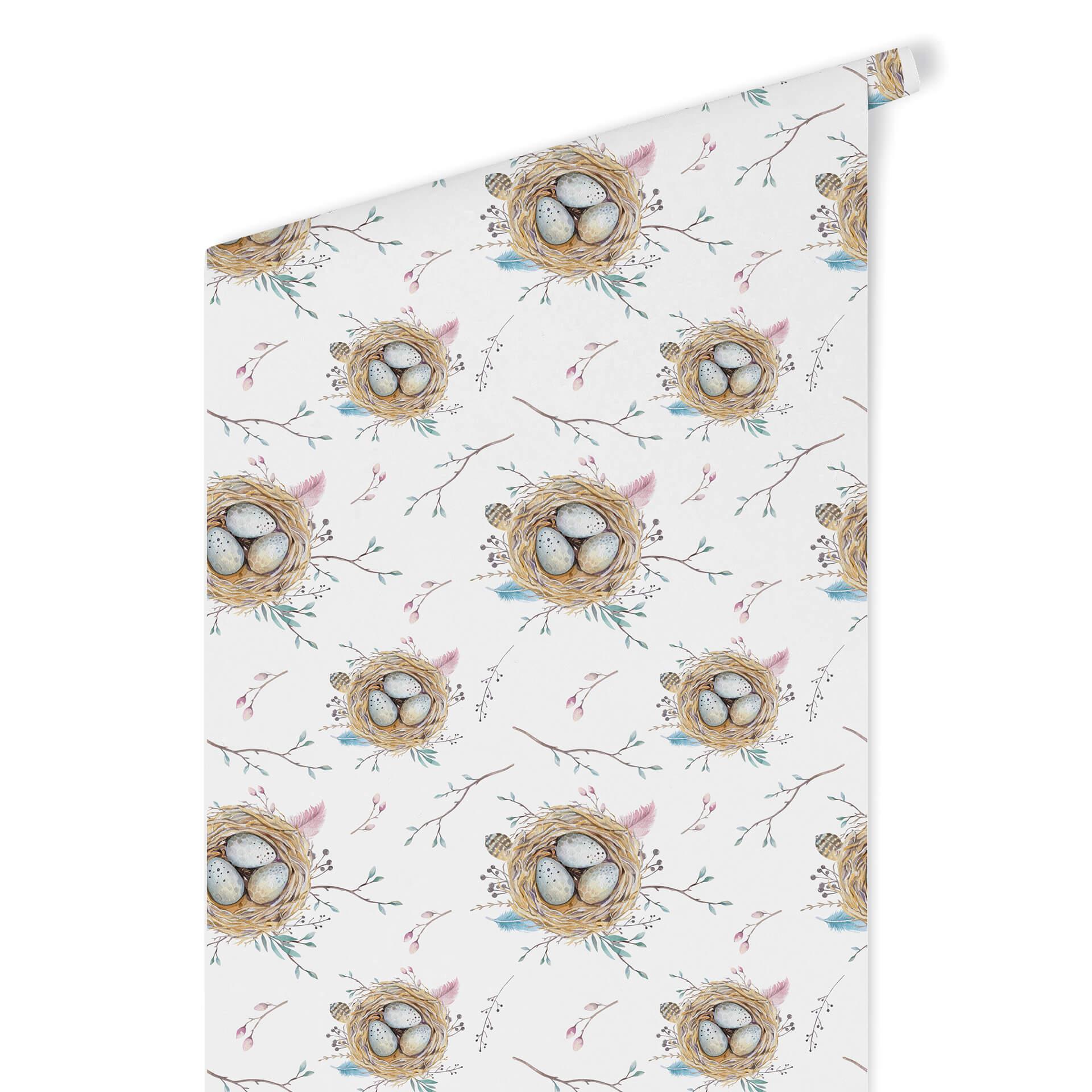 Patroonbehang Kristina Kvilis – Vogelnestjes