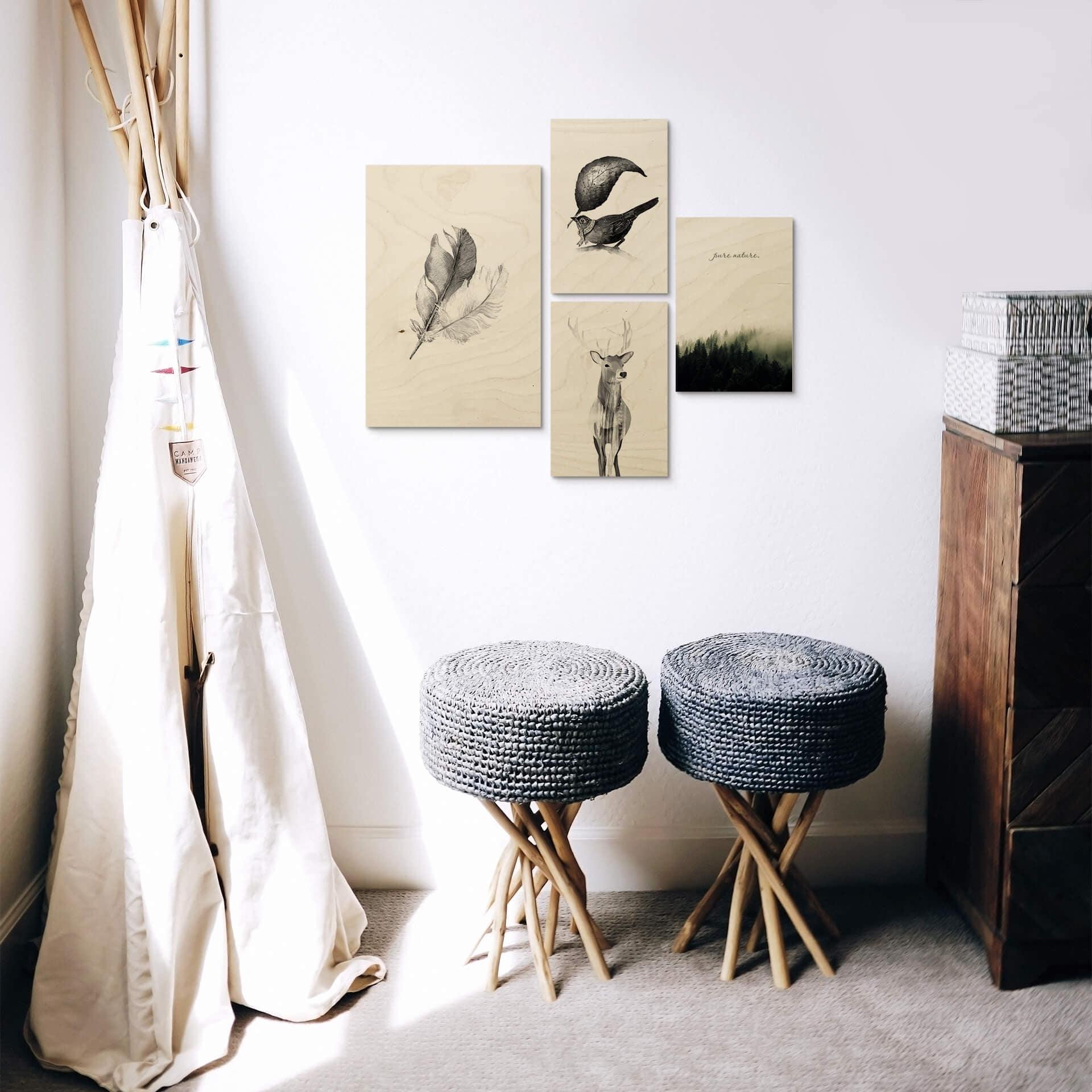Plakat drewniany Pure Nature