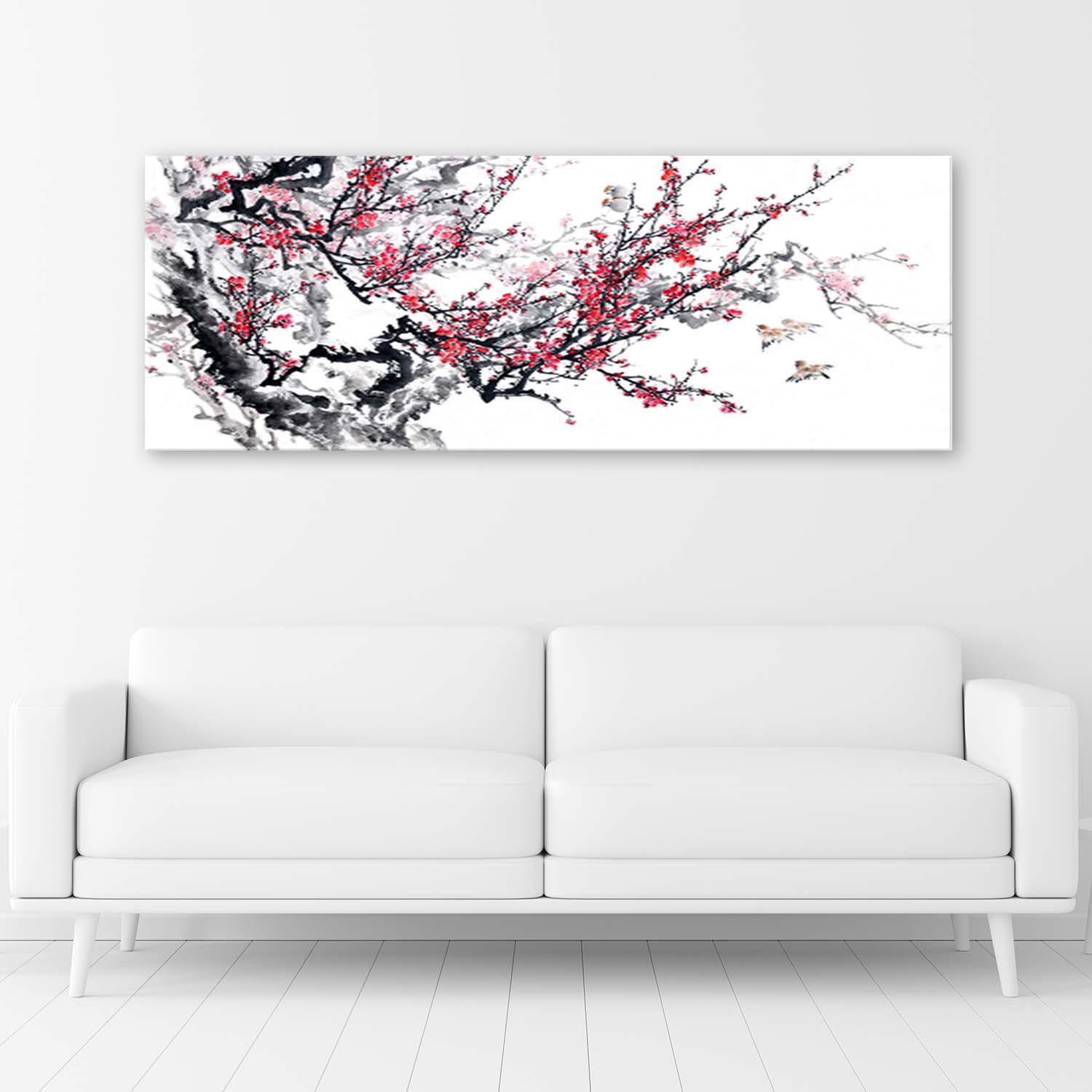 Canvasbillede, Japanske kirsebærblomster