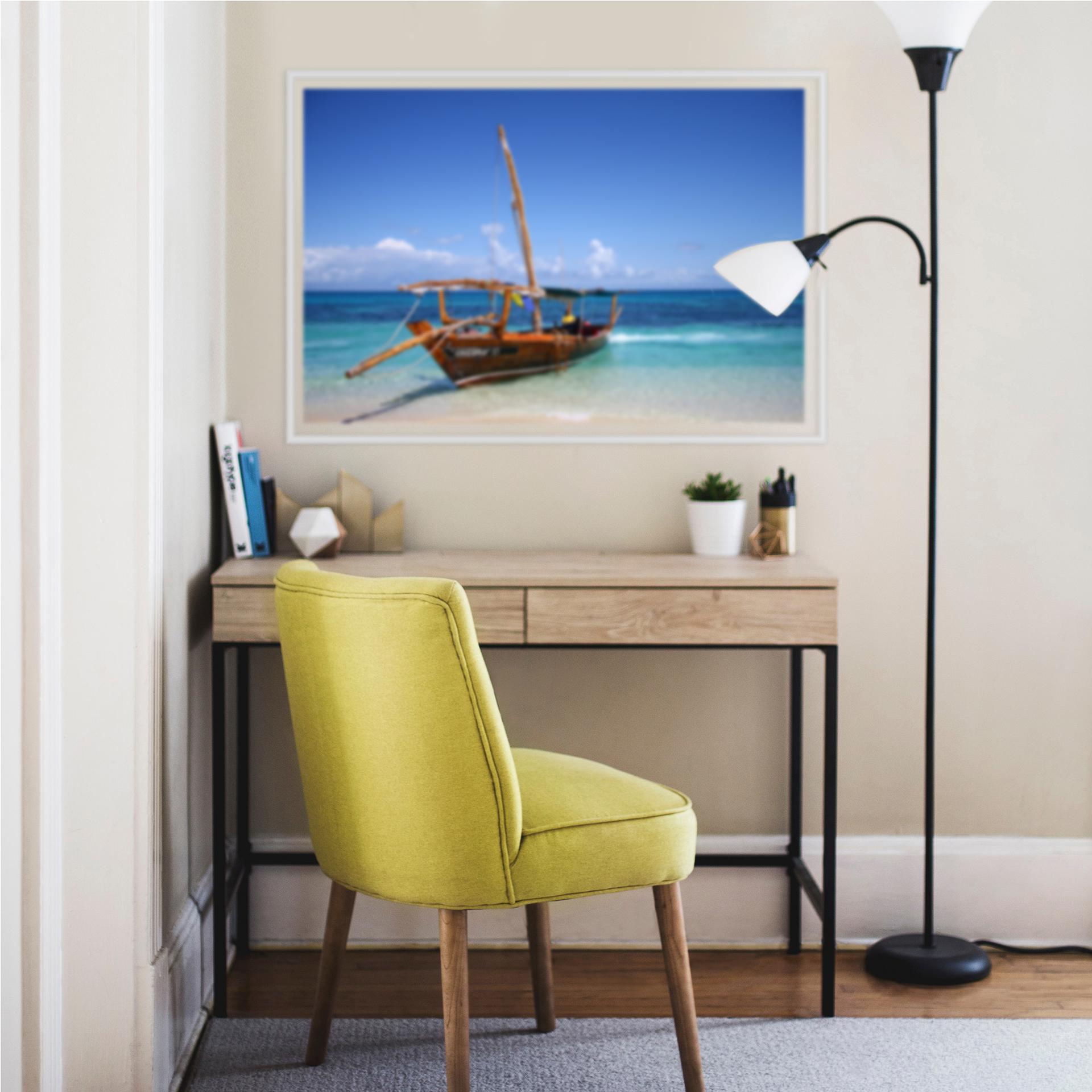 Zelfklevende Poster Caribbean Sailboat