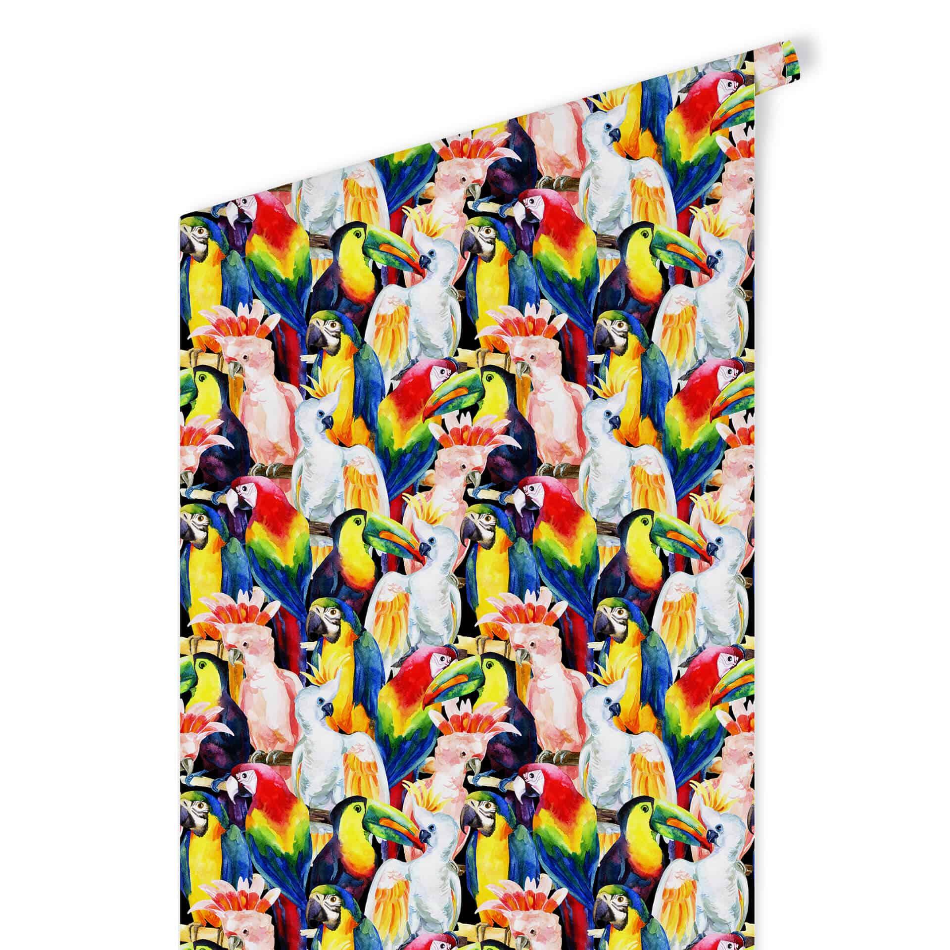 Patroonbehang Tropische Vogels