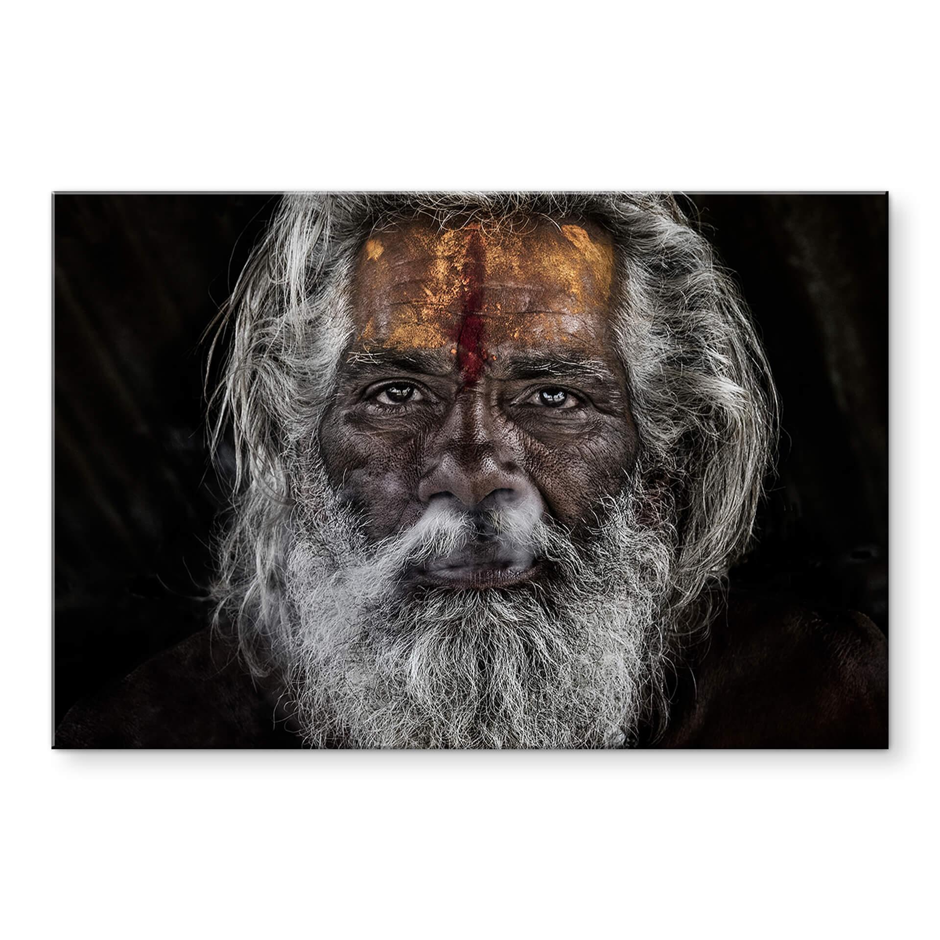 Akrylbillede Kuesta - Spiritualitet hos en sadhu i Indien