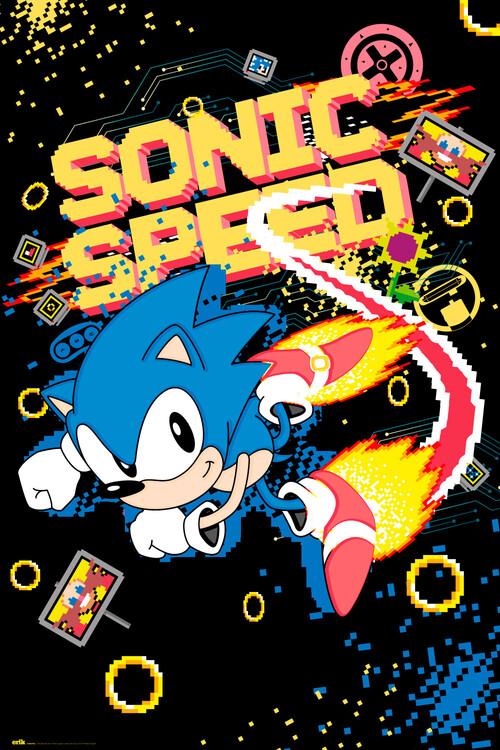 Poster, film poster Sonic the Hedgehog - Speed 61x91,5 cm